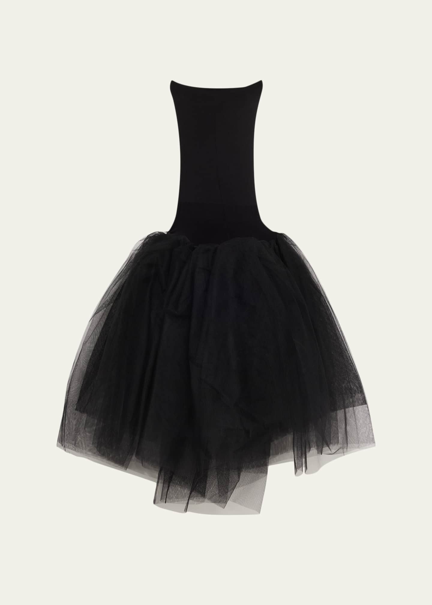 Junya Watanabe Drop-Waist Sheer Tulle Midi Skirt - Bergdorf Goodman