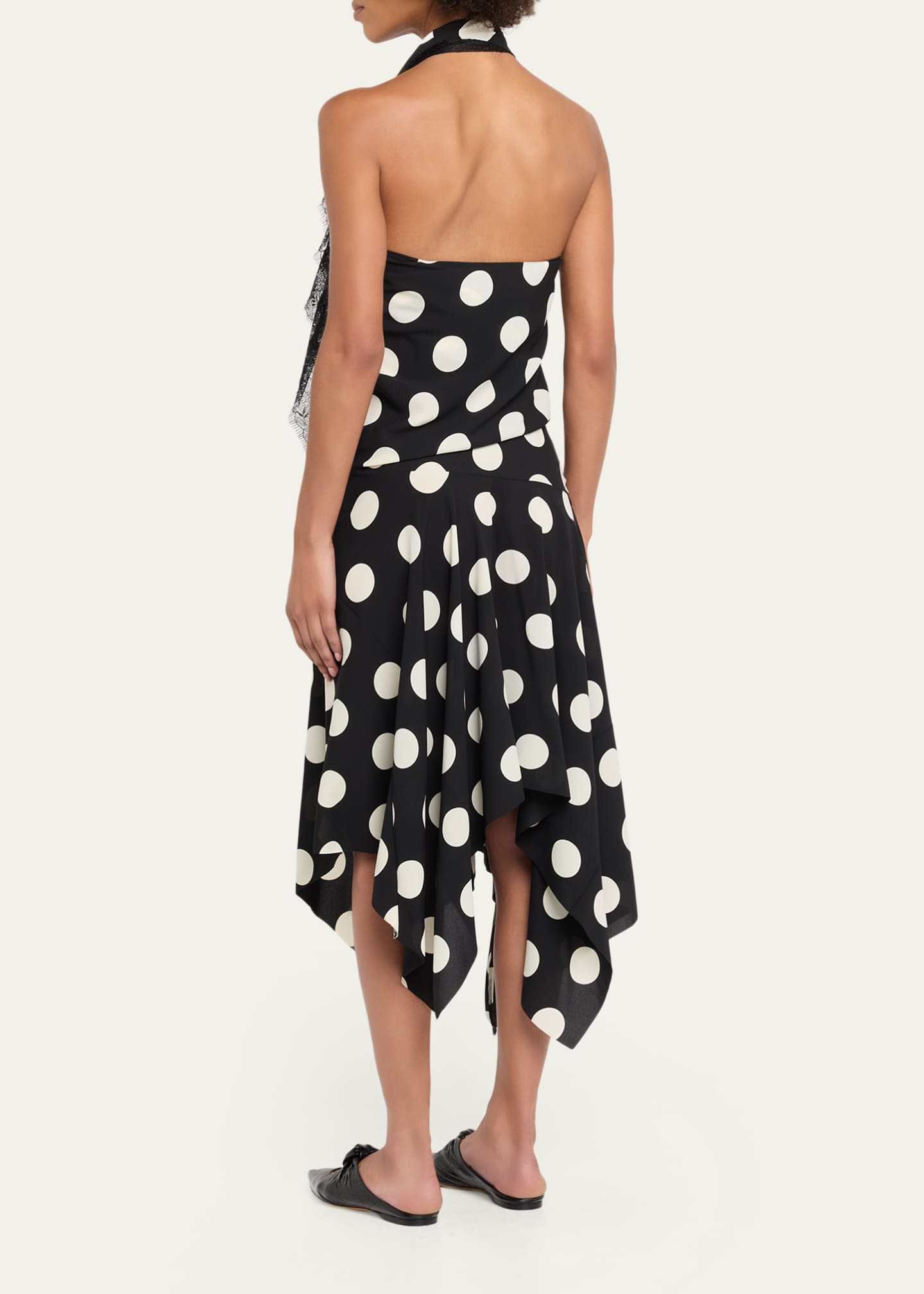 JUNYA WATANABEベアトップワンピース Junya Watanabe Polka Dot Halter Midi Dress - Bergdorf Goodman