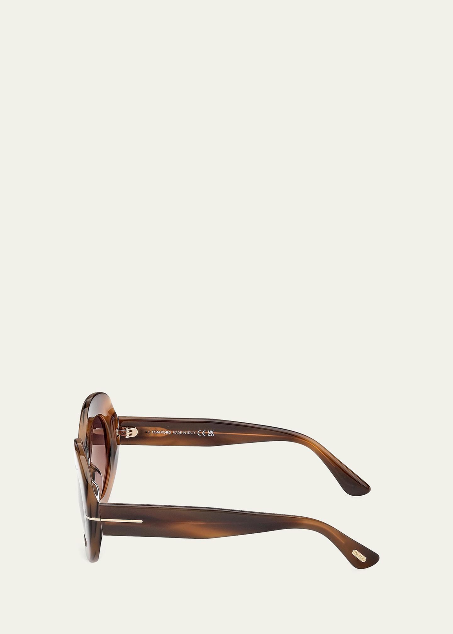 TOM FORD Claudette 51MM Oval Sunglasses - Bergdorf Goodman display picture 2