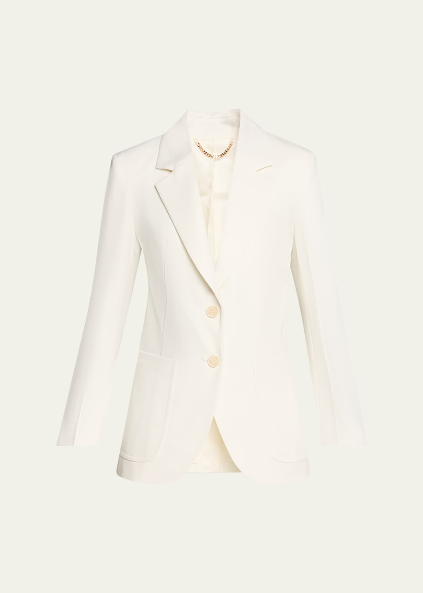 Victoria Beckham Patch-Pocket Single-Breasted Jacket - Bergdorf