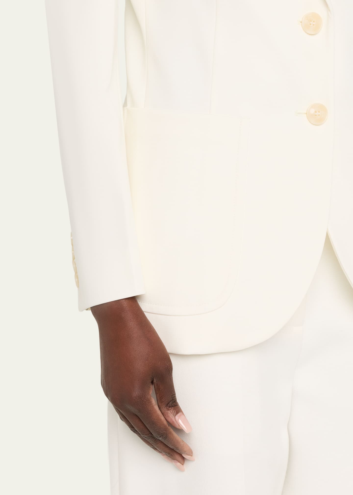 Victoria Beckham Patch-Pocket Single-Breasted Jacket - Bergdorf