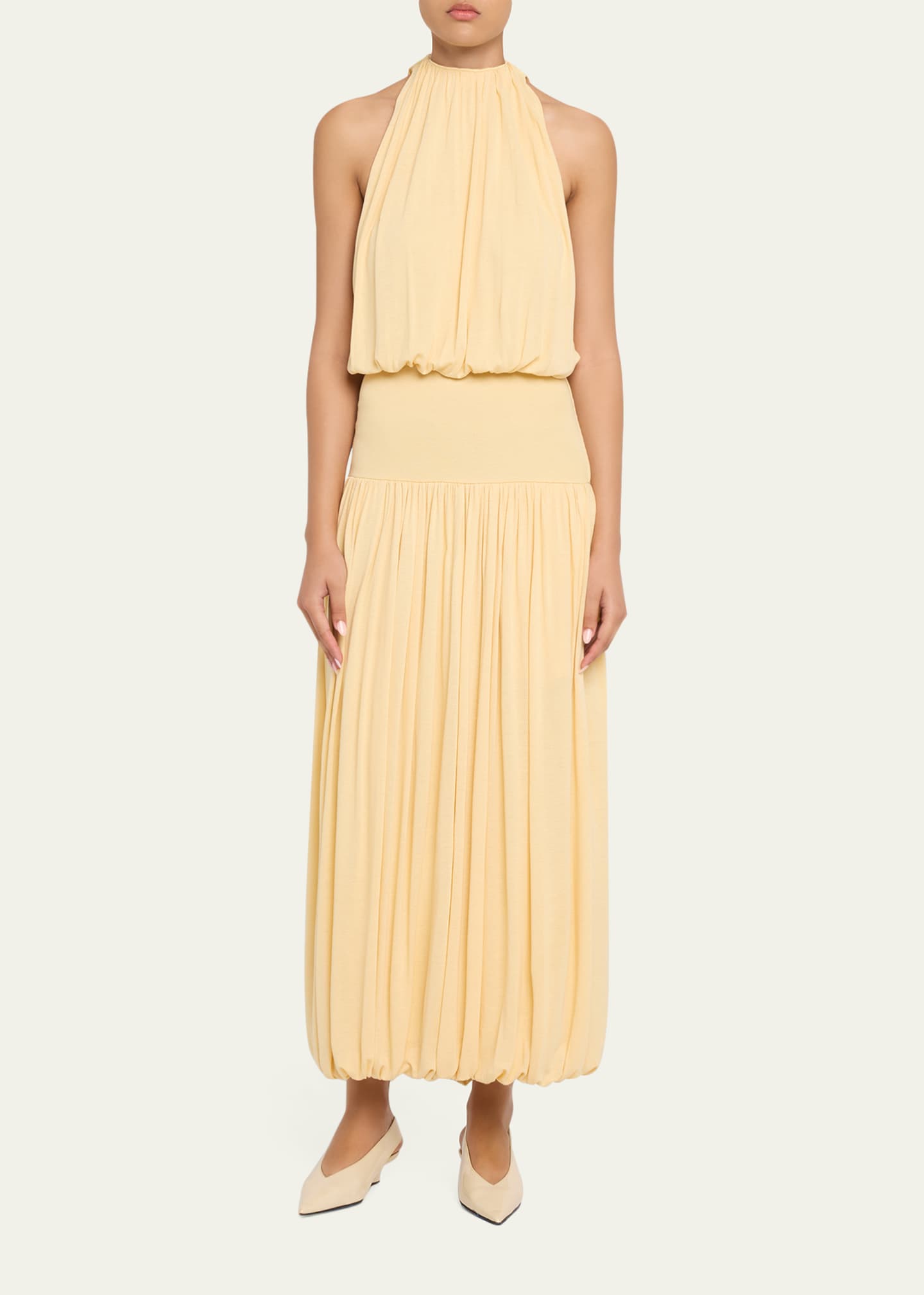 toteme pleated dress TOTEME - Knife-pleated jersey dress Black