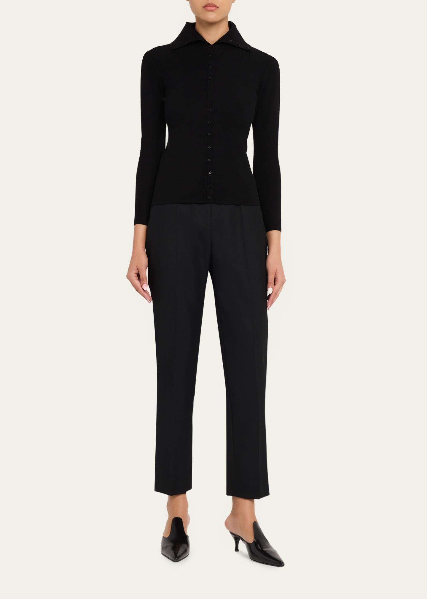 Toteme Fitted Polo Cardigan - Bergdorf Goodman