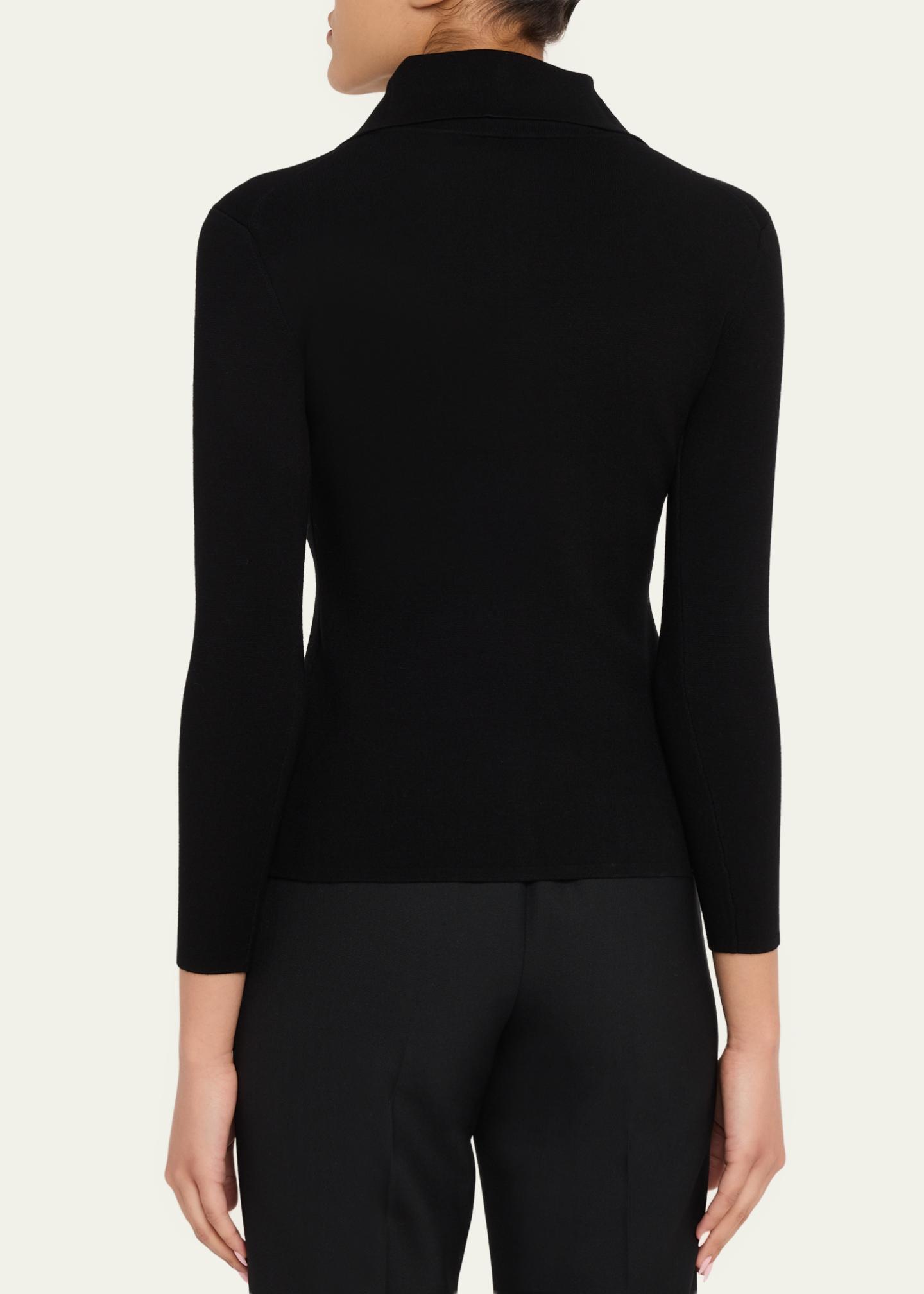 Toteme Fitted Polo Cardigan - Bergdorf Goodman