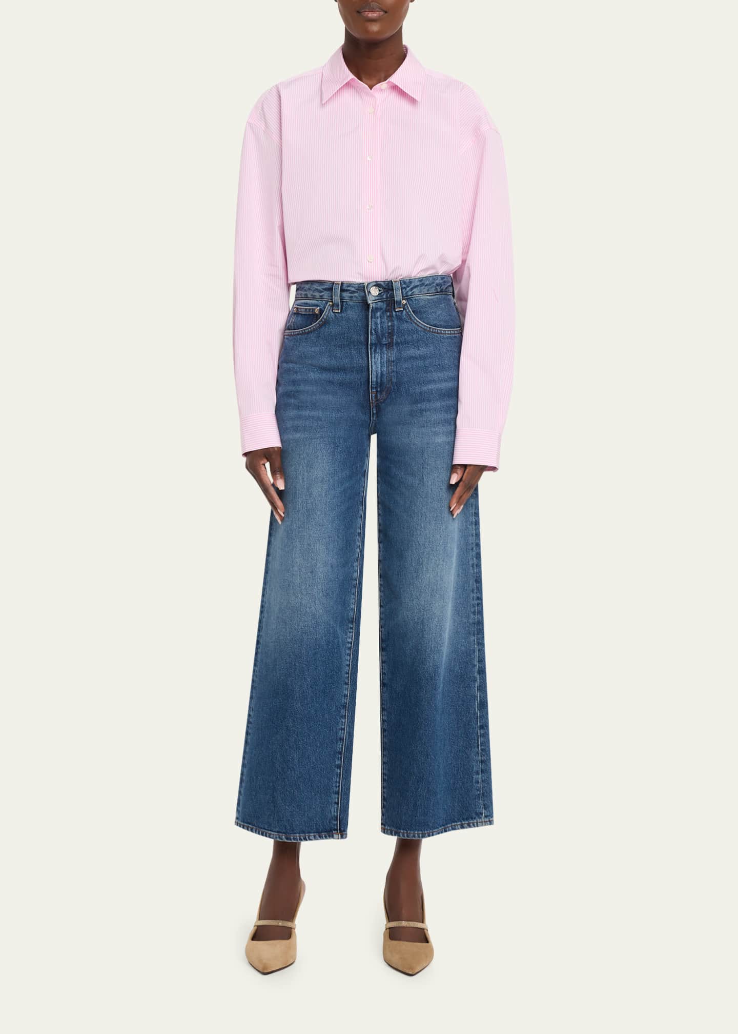 Toteme Classic Tumbled Striped Shirt - Bergdorf Goodman