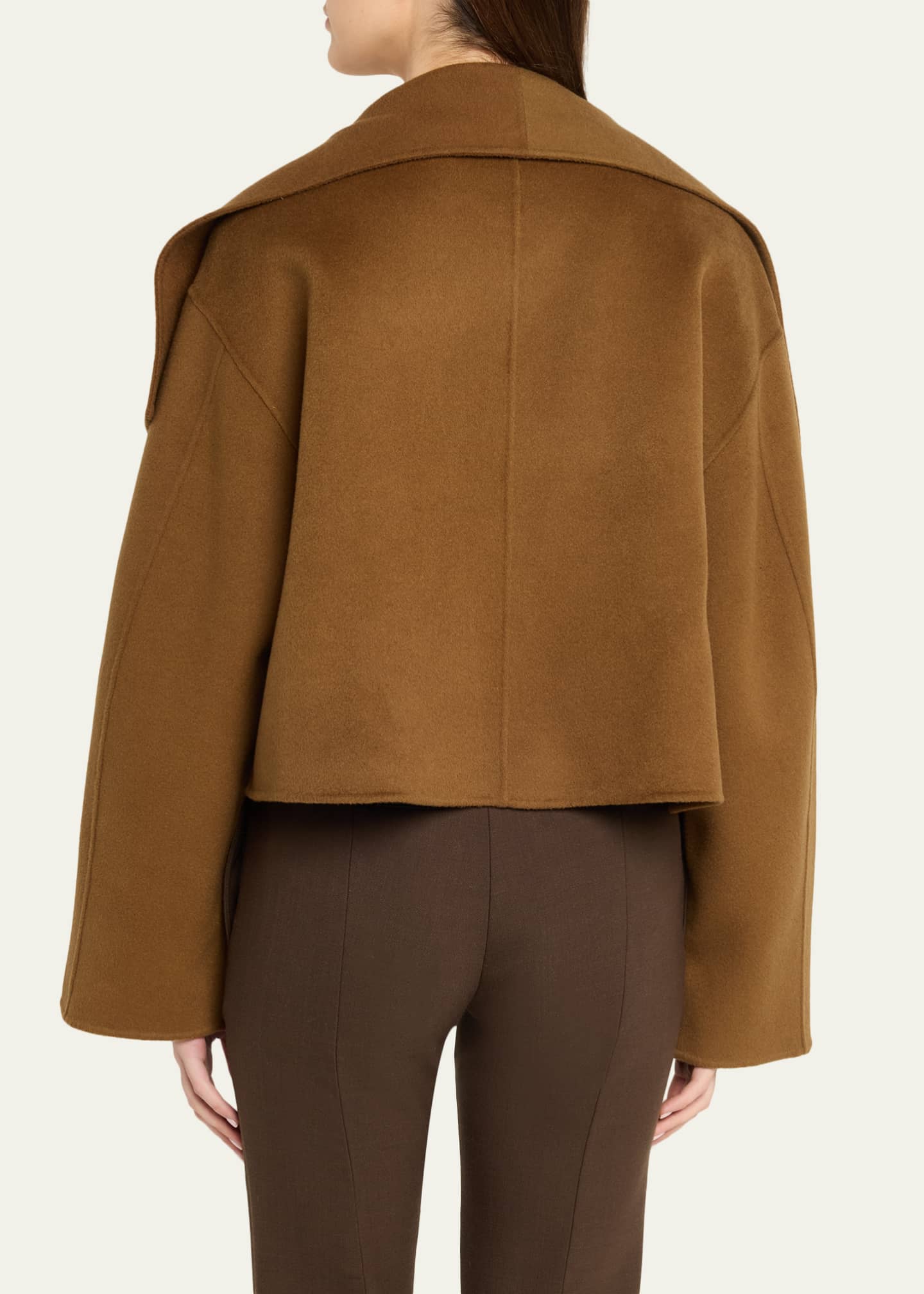 Toteme Signature Cropped Wool Double Jacket - Bergdorf Goodman