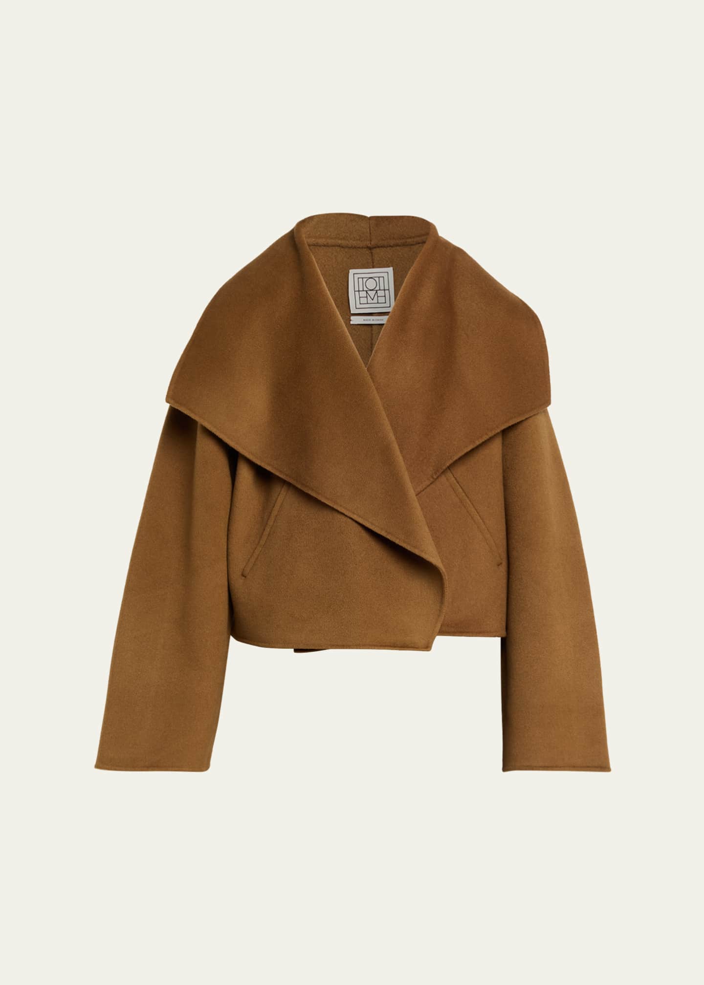 Toteme Signature Cropped Wool Double Jacket - Bergdorf Goodman