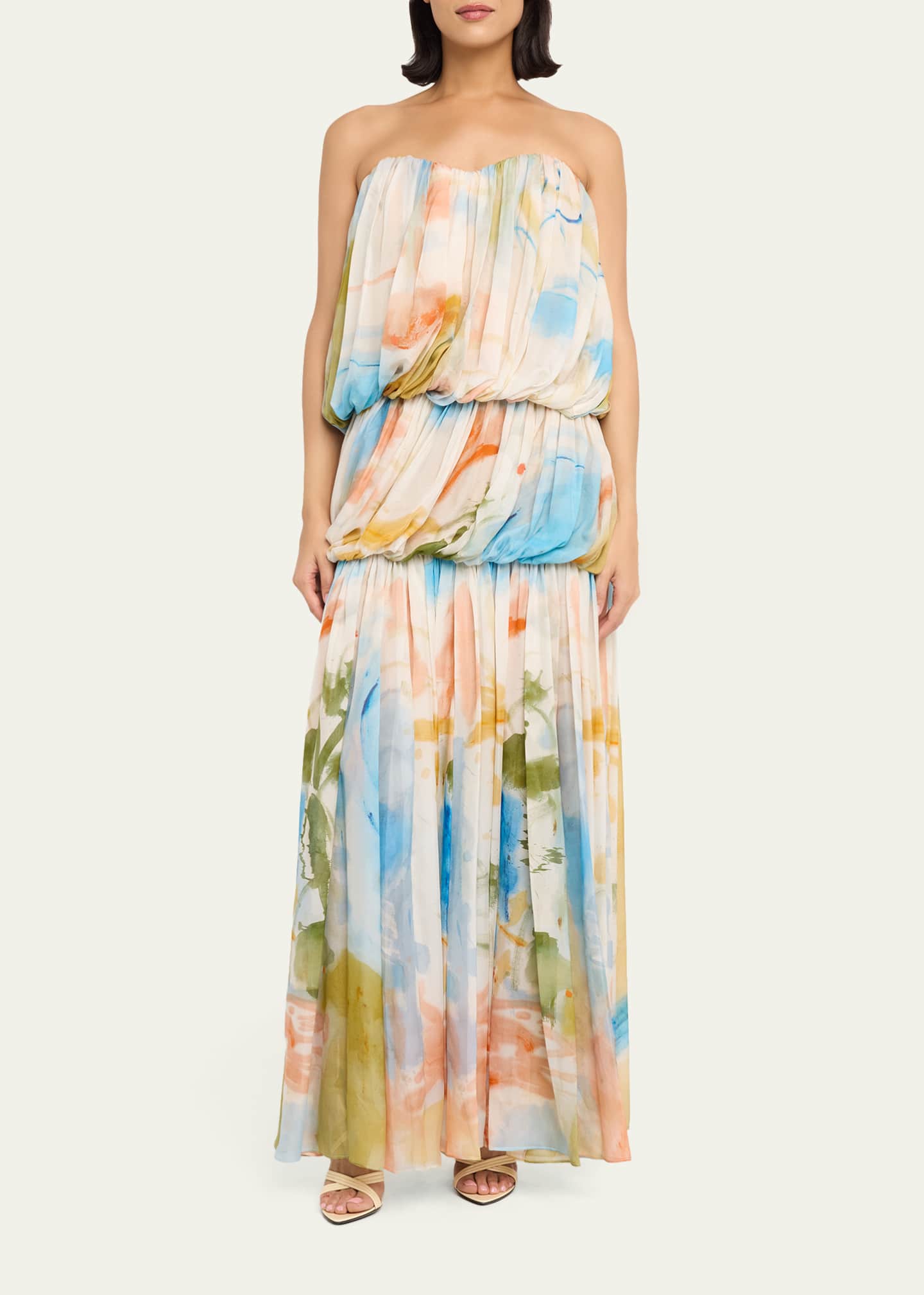 ulla johnson silk maxi dress Ulla Johnson Critique Silk Maxi Dress | Orange