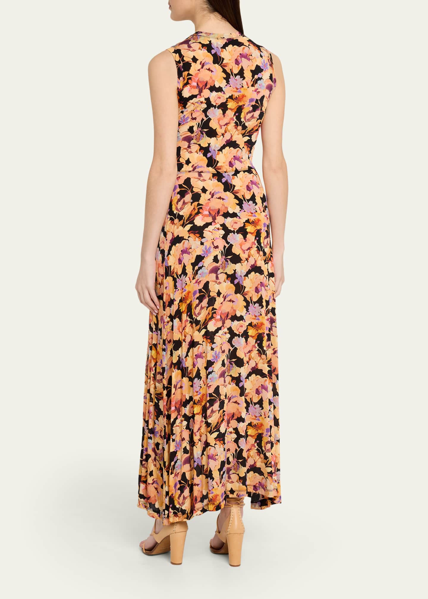Ulla Johnson Women's Lina Floral Sleeveless Maxi Dress - Night Bloom - Size Small