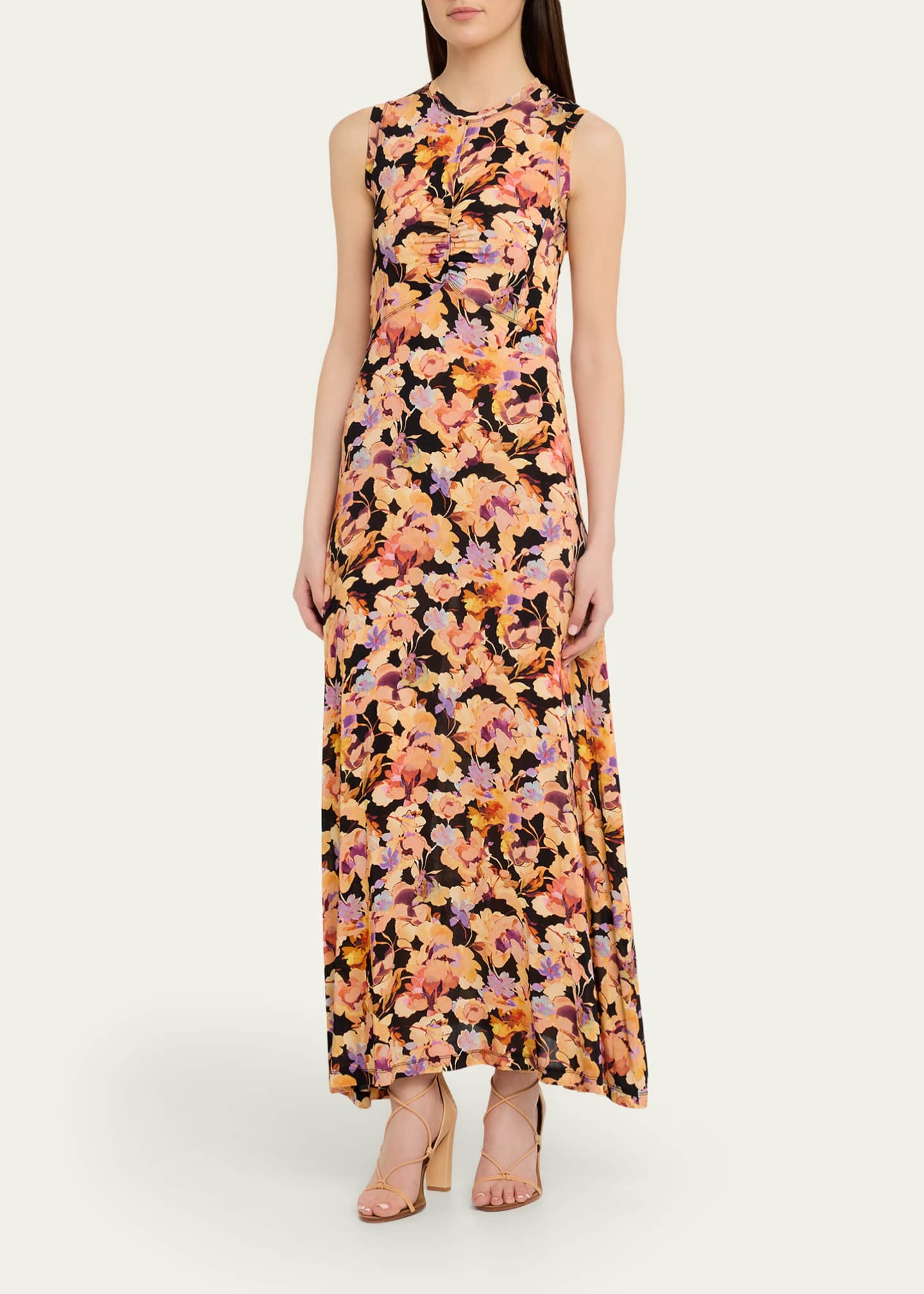 slim fit dress slacks Elowyn Fringe Midi Dress - Coral main image 1