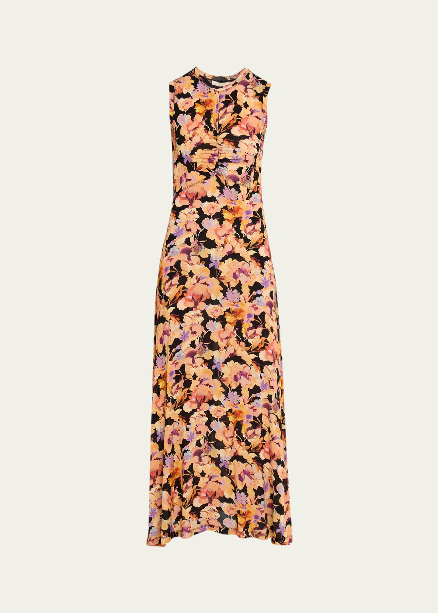 maxi dress with head scarf Blue Lace Floral Vintage Maxi Dress & Head Scarf (Optional)