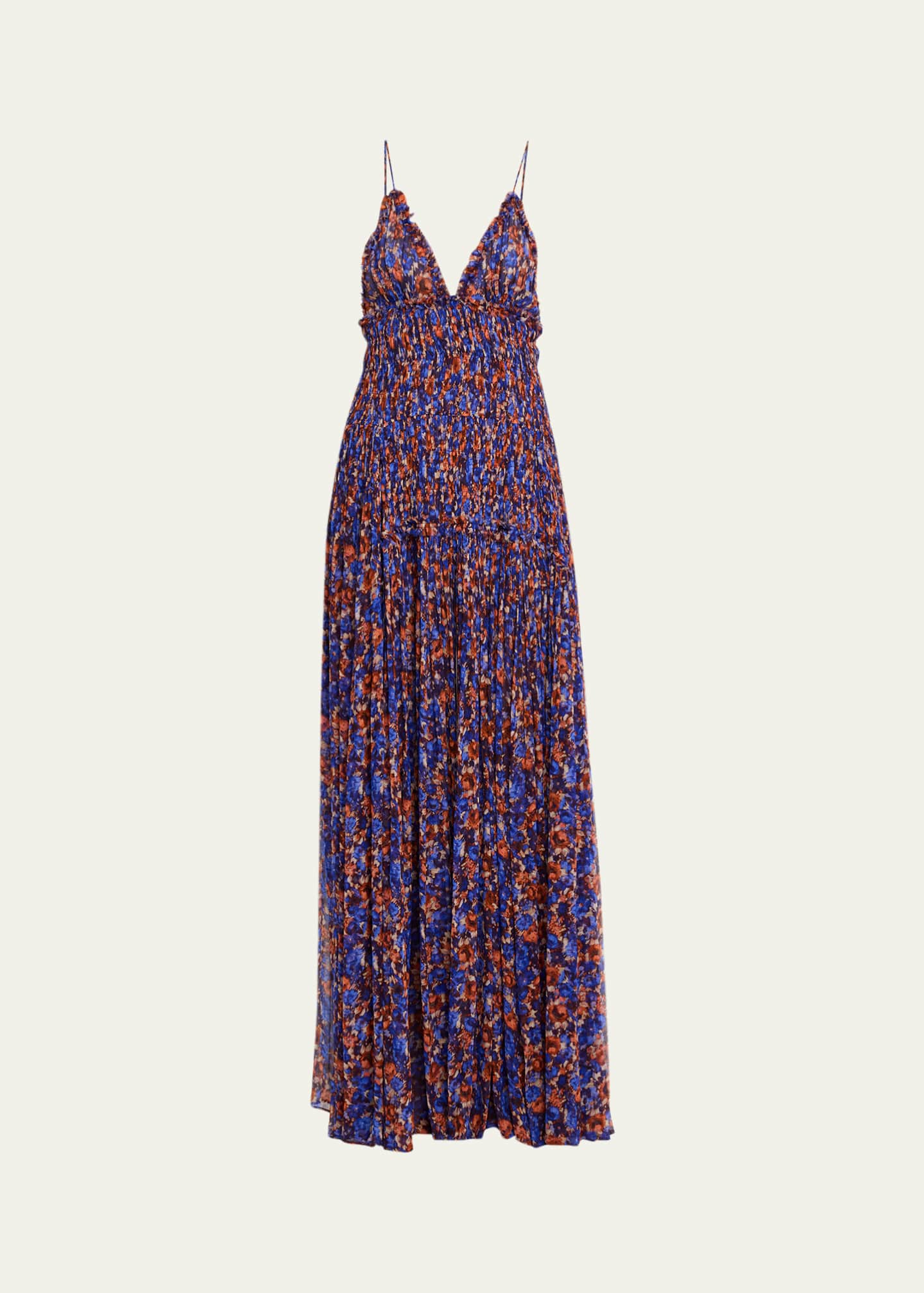 Ulla Johnson Atrani Floral Silk Chiffon Maxi Dress - Bergdorf Goodman