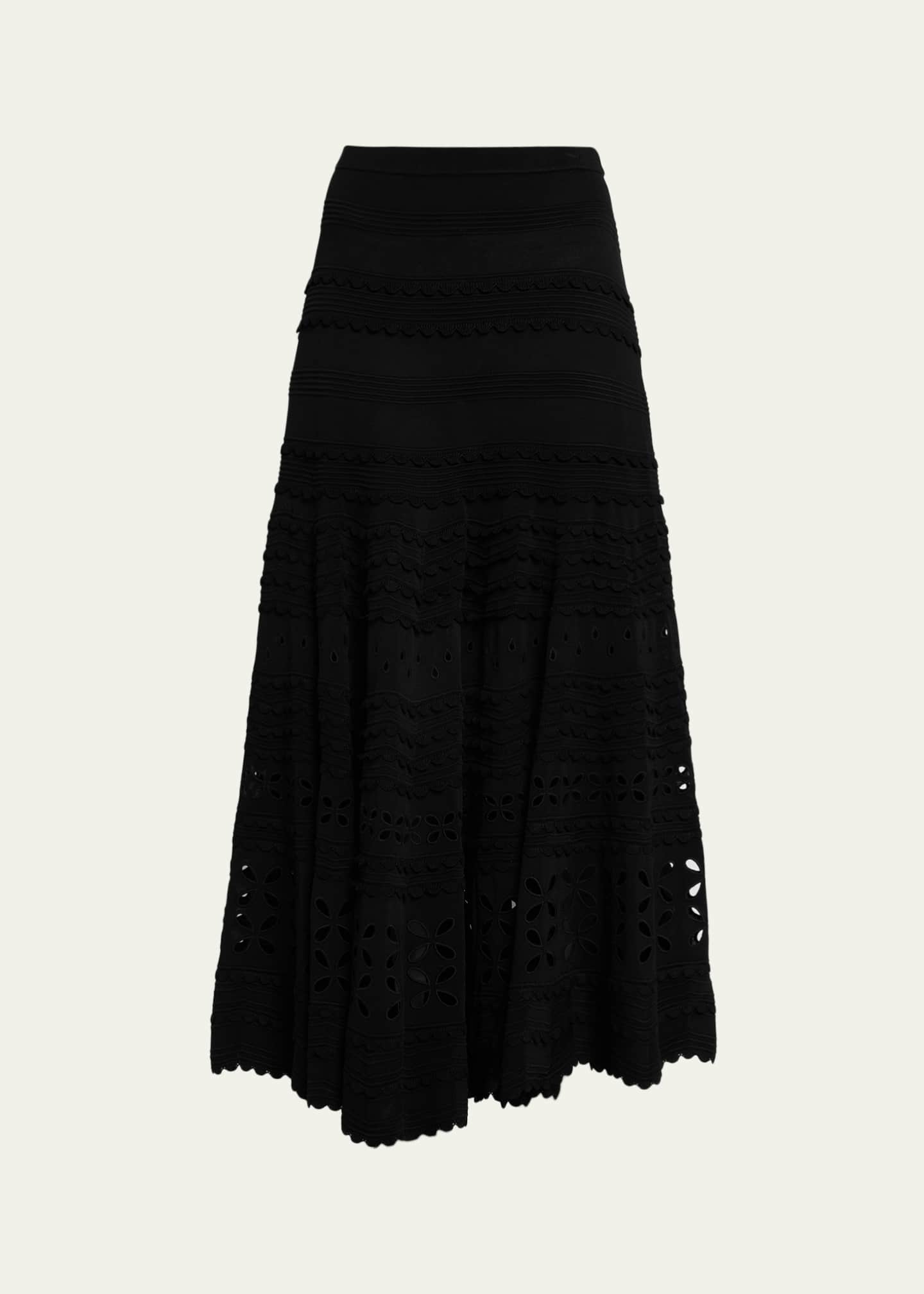 Ulla Johnson Annisa Eyelet Knit Maxi Skirt - Bergdorf Goodman