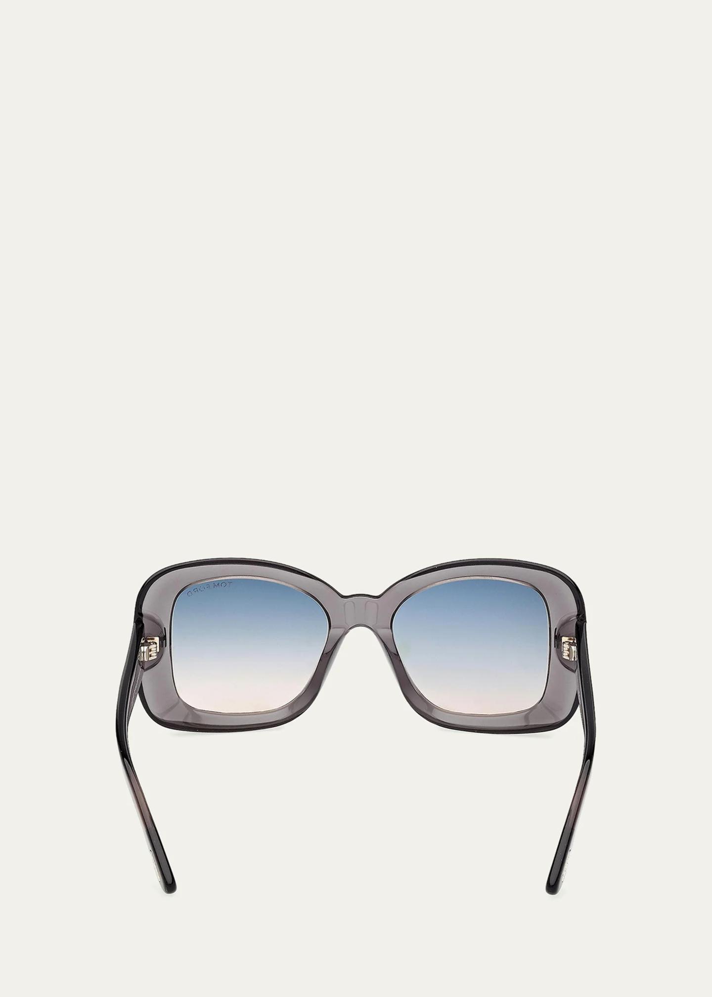TOM FORD Sandra-02 52MM Square Sunglasses - Bergdorf Goodman