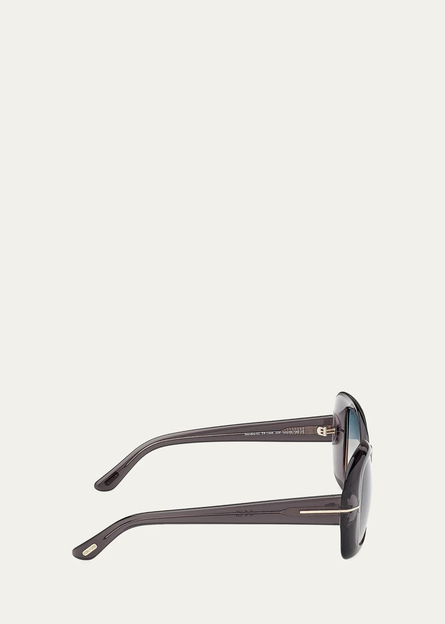 TOM FORD Sandra-02 52MM Square Sunglasses - Bergdorf Goodman
