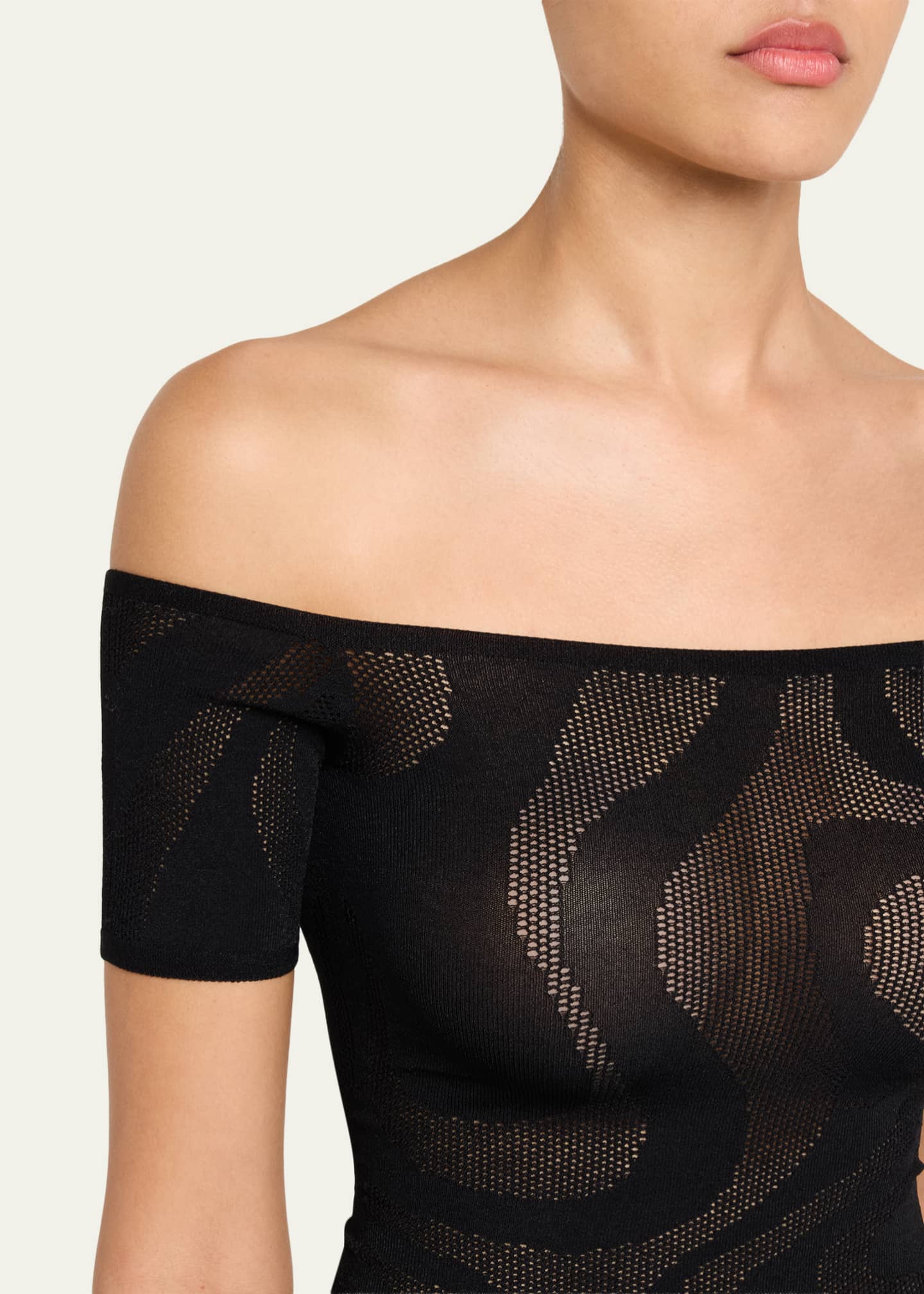 トップス pucci Pucci Marmo Jacquard Short-Sleeve Top - Bergdorf Goodman