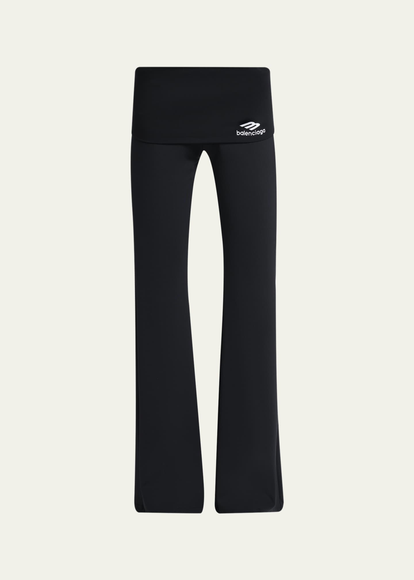 Balenciaga 3B Sports Icon Foldover Leggings - Bergdorf Goodman