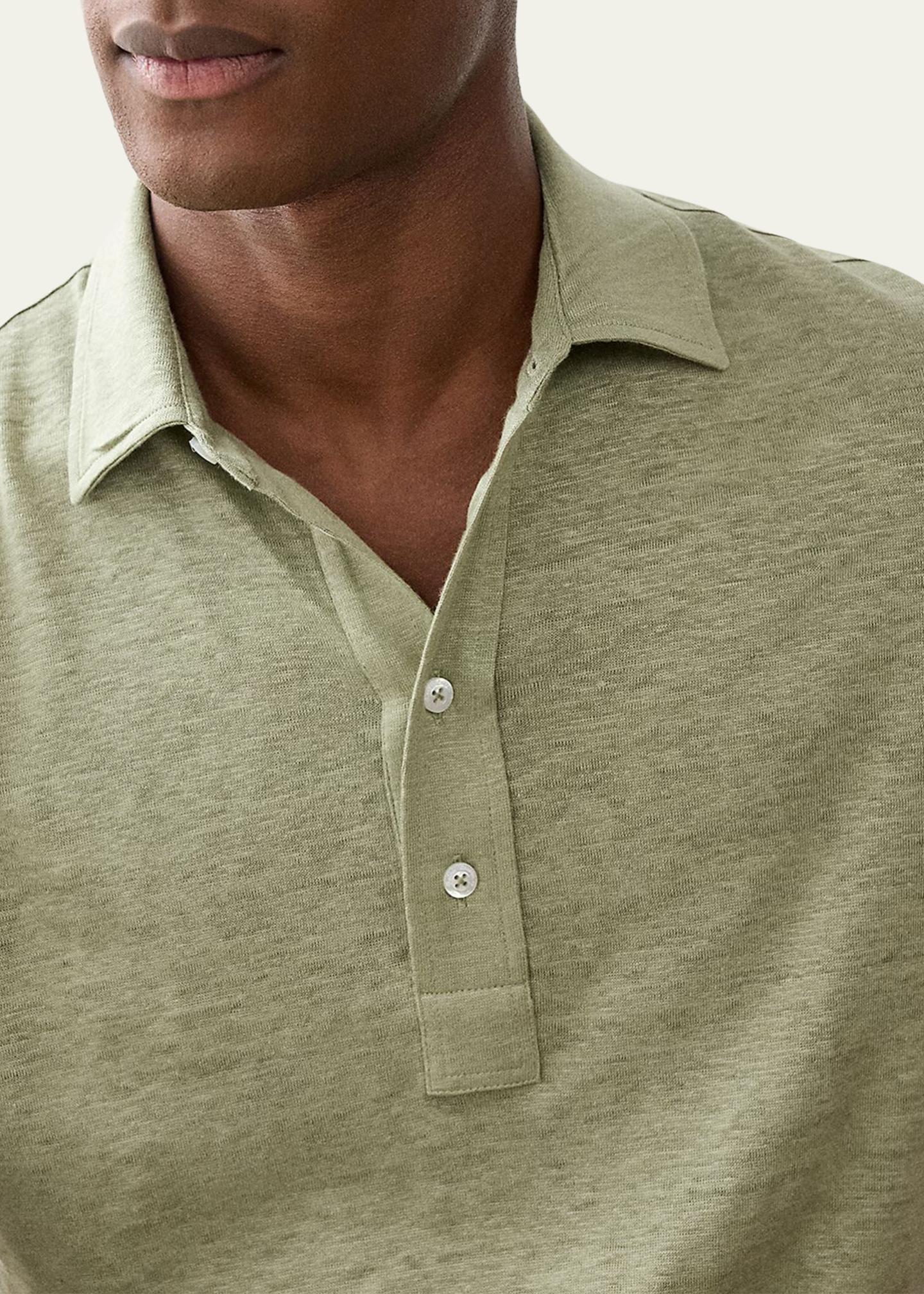 Ralph Lauren Purple Label Linen Jersey Polo Shirt - Bergdorf Goodman