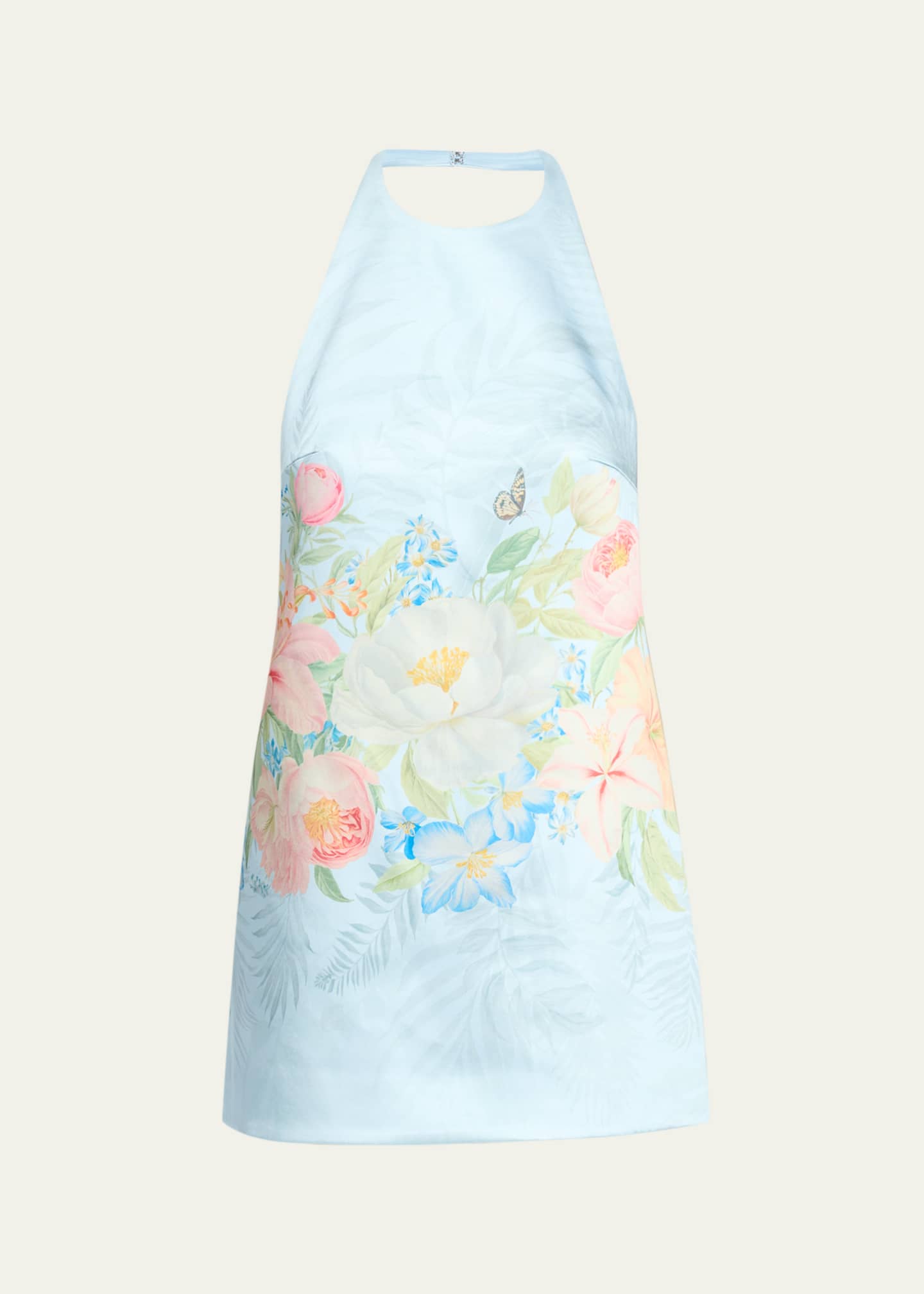 sachin and babi light blue dress Rhythm Women’s Malia Halter Mini Dress, Blue / Large