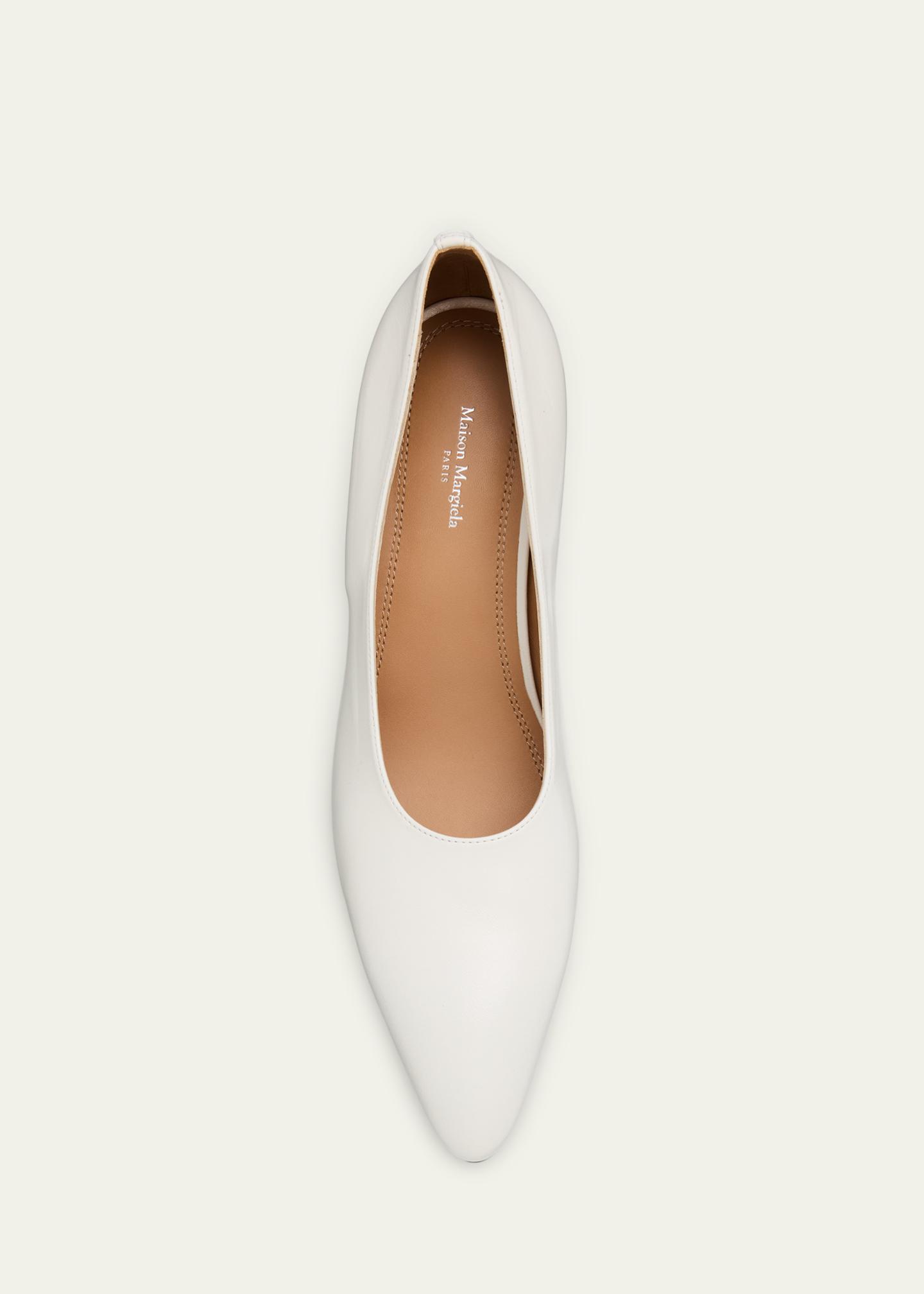 Maison Margiela Court Shoe Leather Wedge Pumps - Bergdorf Goodman