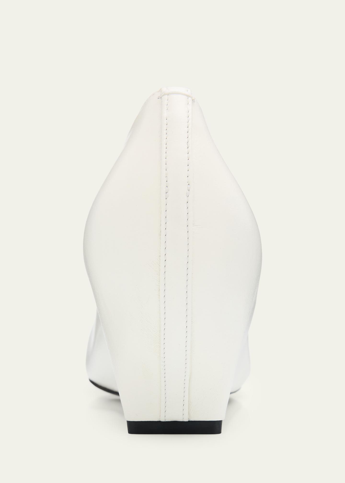 Maison Margiela Court Shoe Leather Wedge Pumps - Bergdorf Goodman