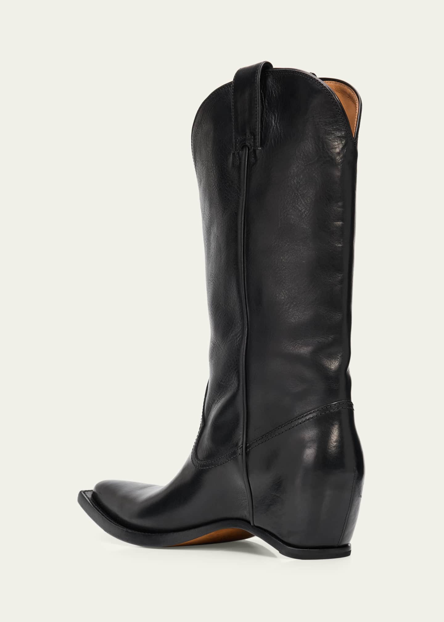Maison Margiela Heel-Less Leather Cowboy Boots - Bergdorf Goodman