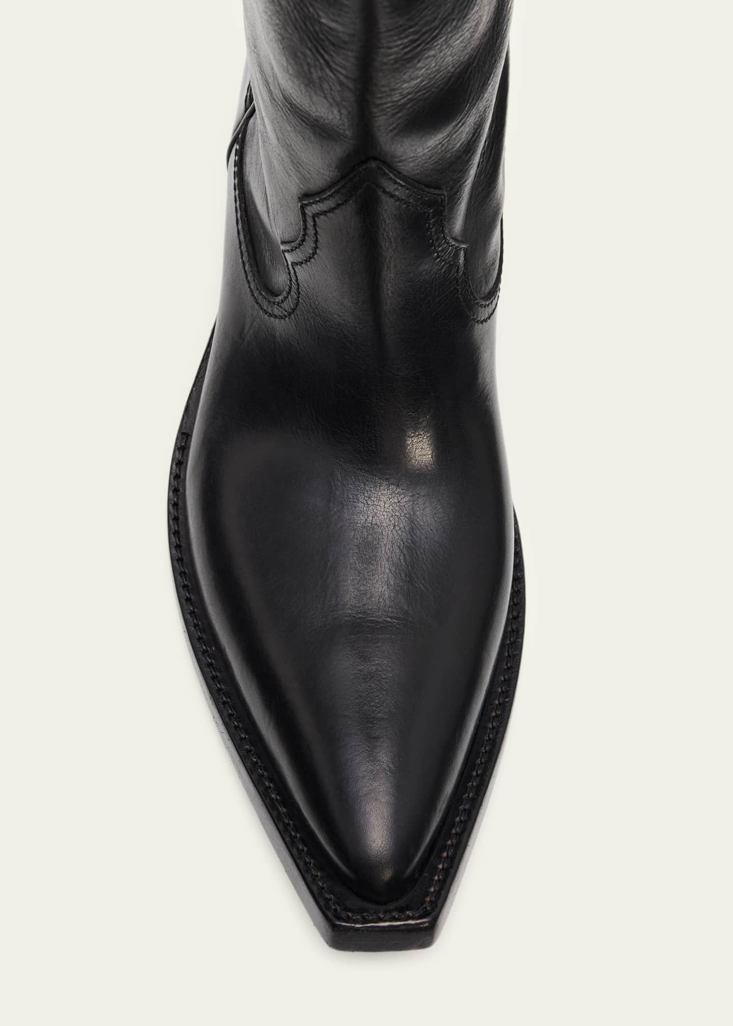 Maison Margiela Heel-Less Leather Cowboy Boots - Bergdorf Goodman