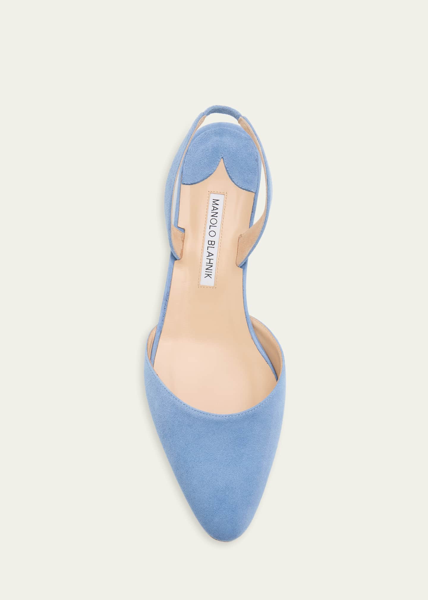 Manolo Blahnik Aspro Suede Slingback Pumps - Bergdorf Goodman