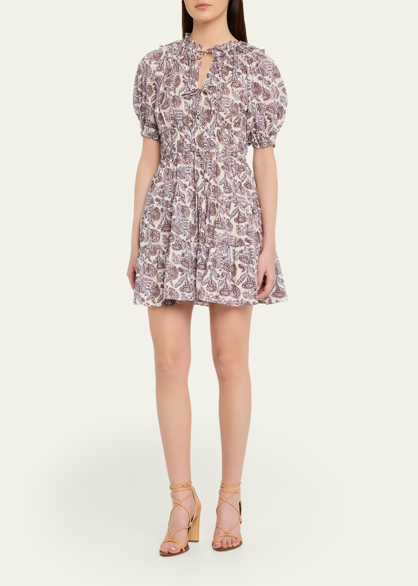 ulla johnson mini dress Ulla Johnson Viola Silk Mini Dress | Print | Size 6