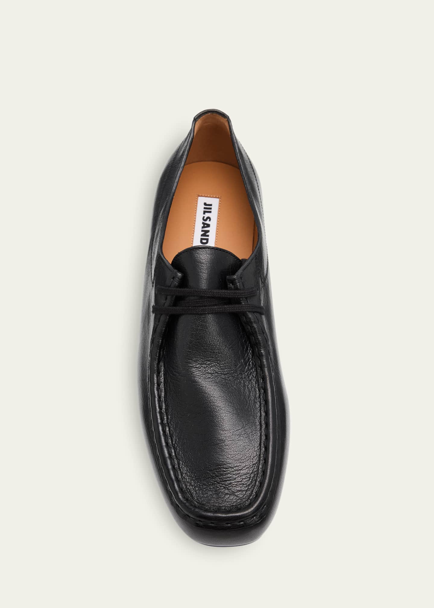 Jil Sander Leather Lace-Up Derby Shoes - Bergdorf Goodman