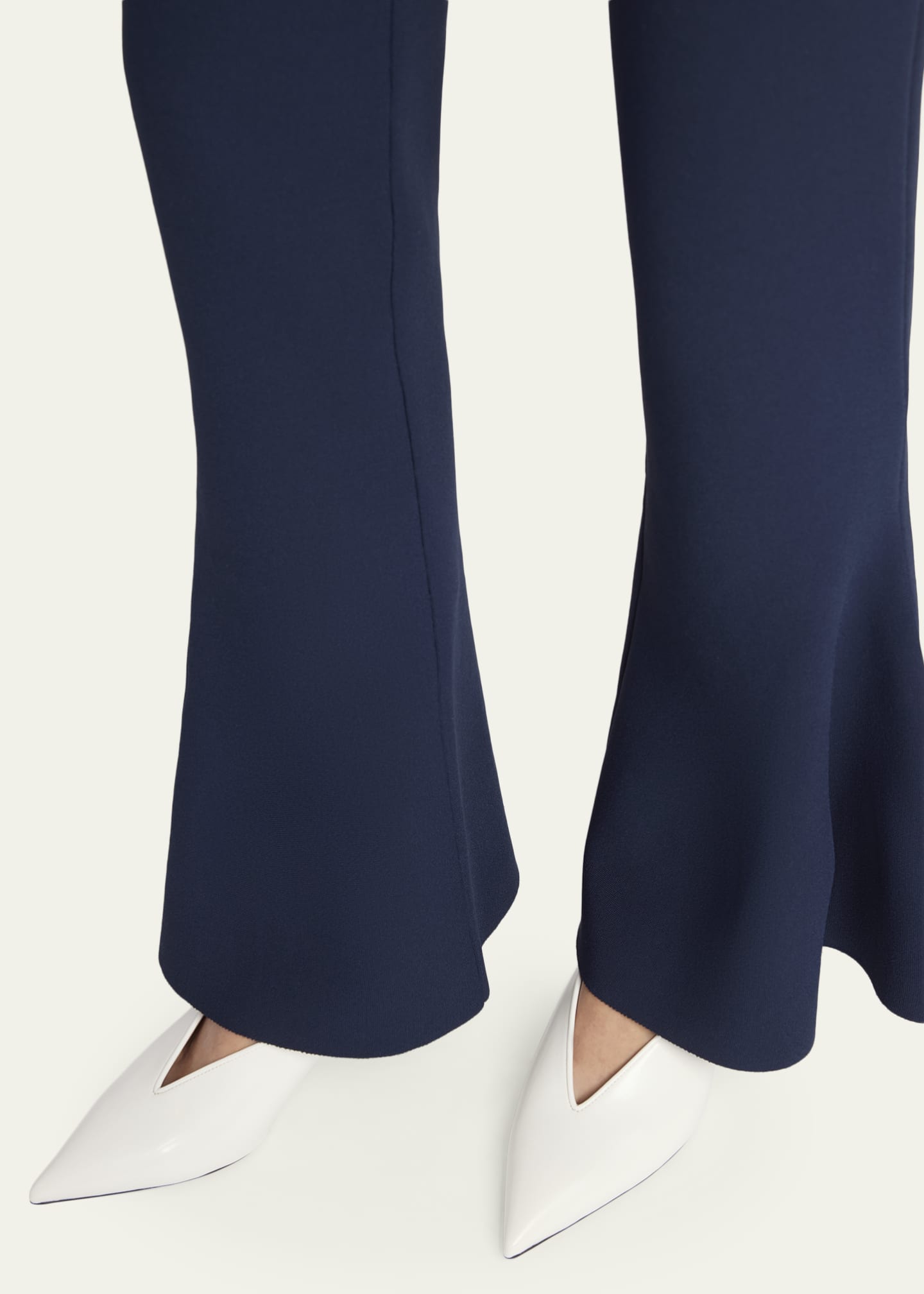Stella McCartney Compact Knit Peplum Flare Pants - Bergdorf Goodman