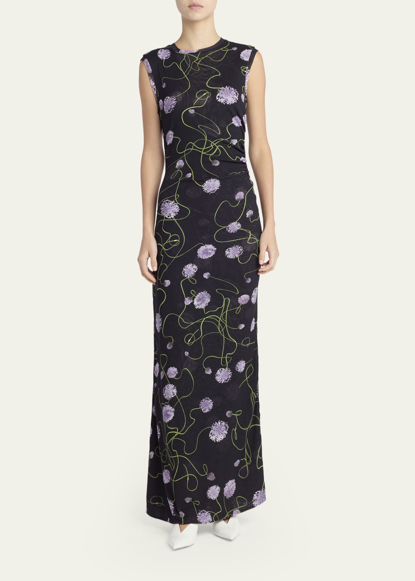 stella mccartney formal dresses The Wine Red V Neck Mesh Wrap Maxi Dress & Reviews - Wine Red - Dresses main image 0