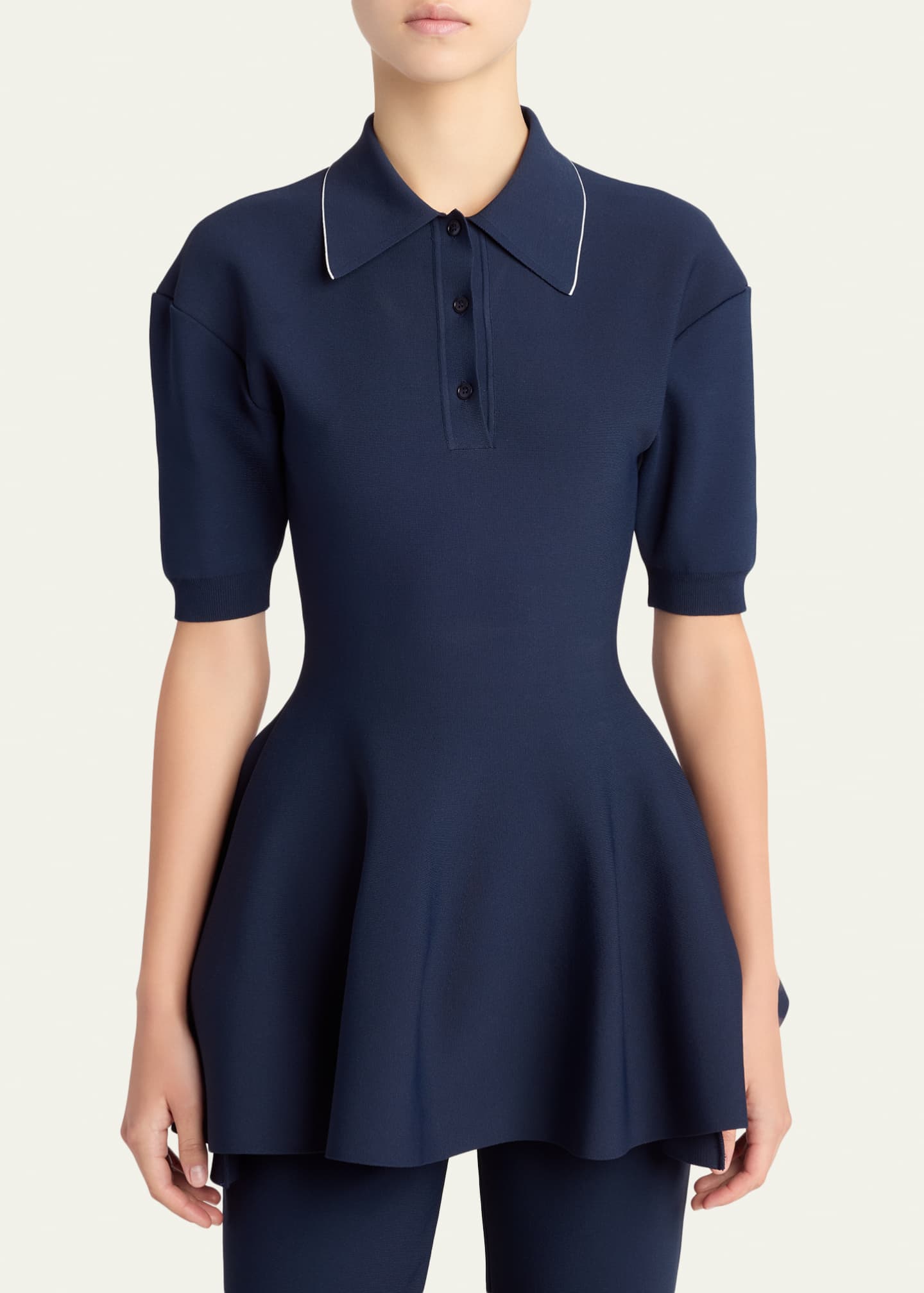 strapless open back dress Crewneck Back Peplum Top