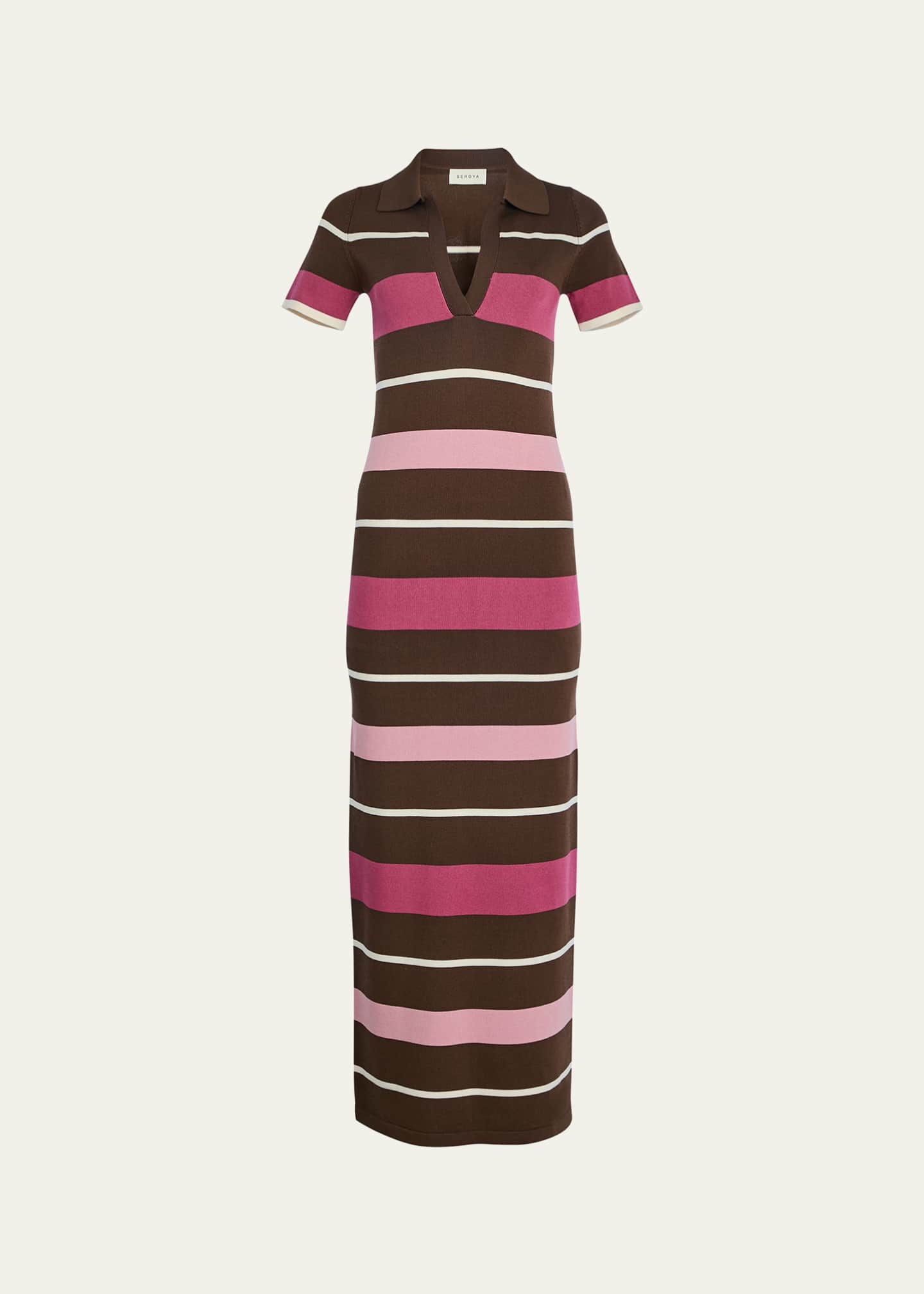 SEROYA Sam Striped Knit Maxi Dress - Bergdorf Goodman