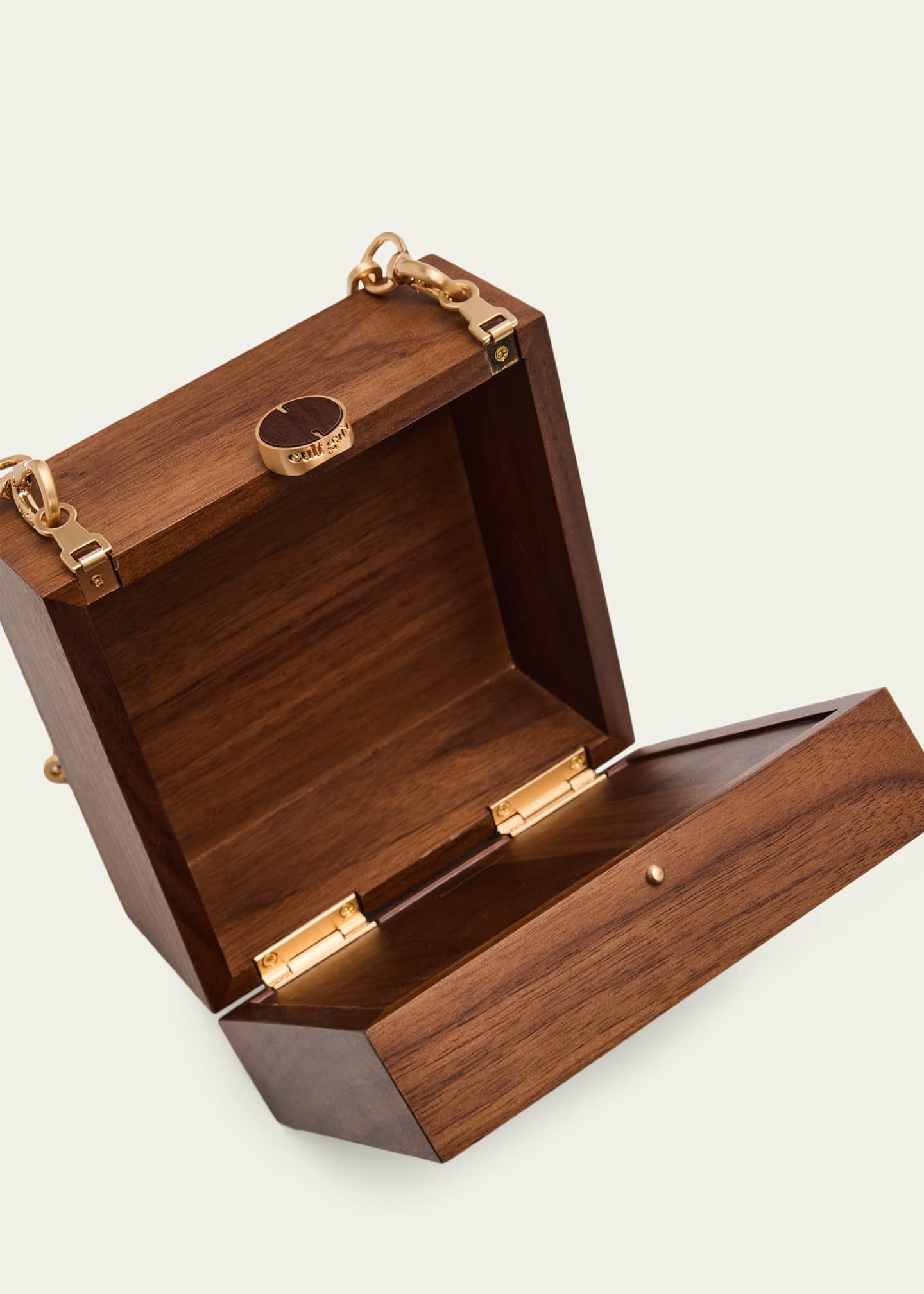 Cult Gaia Tic Tac Toe Wood Clutch Bag - Bergdorf Goodman