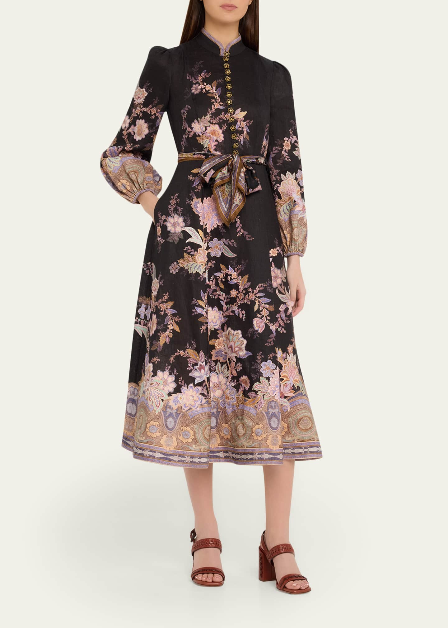 vintage black midi dress Colette Dress in Vintage Satin