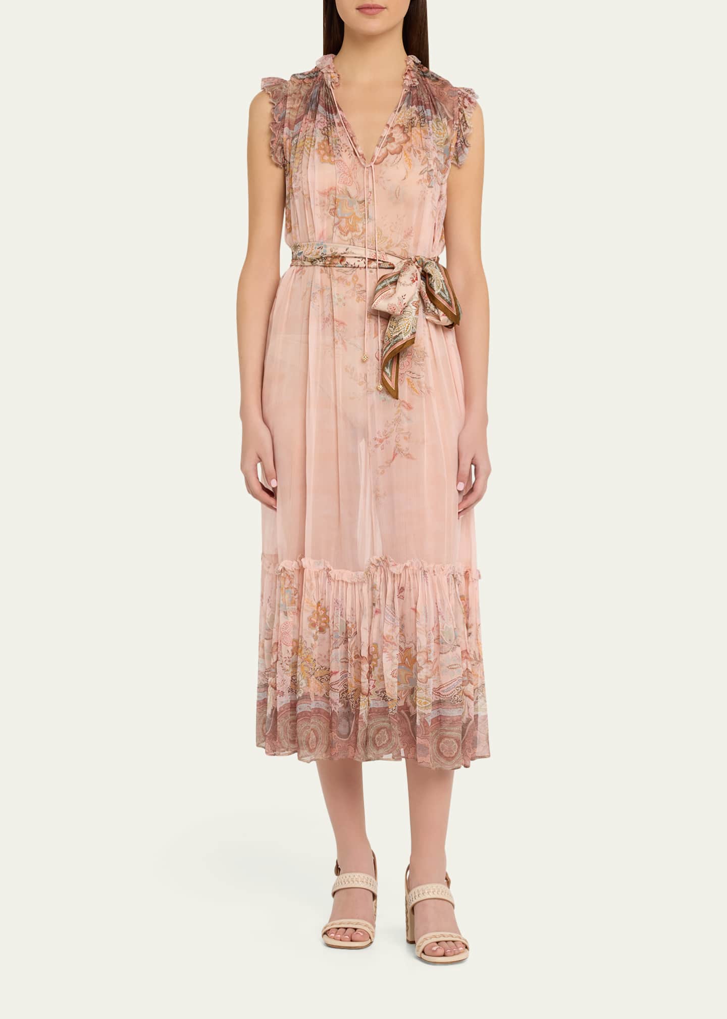 Zimmermann Alchemy Flutter Dress - Pink