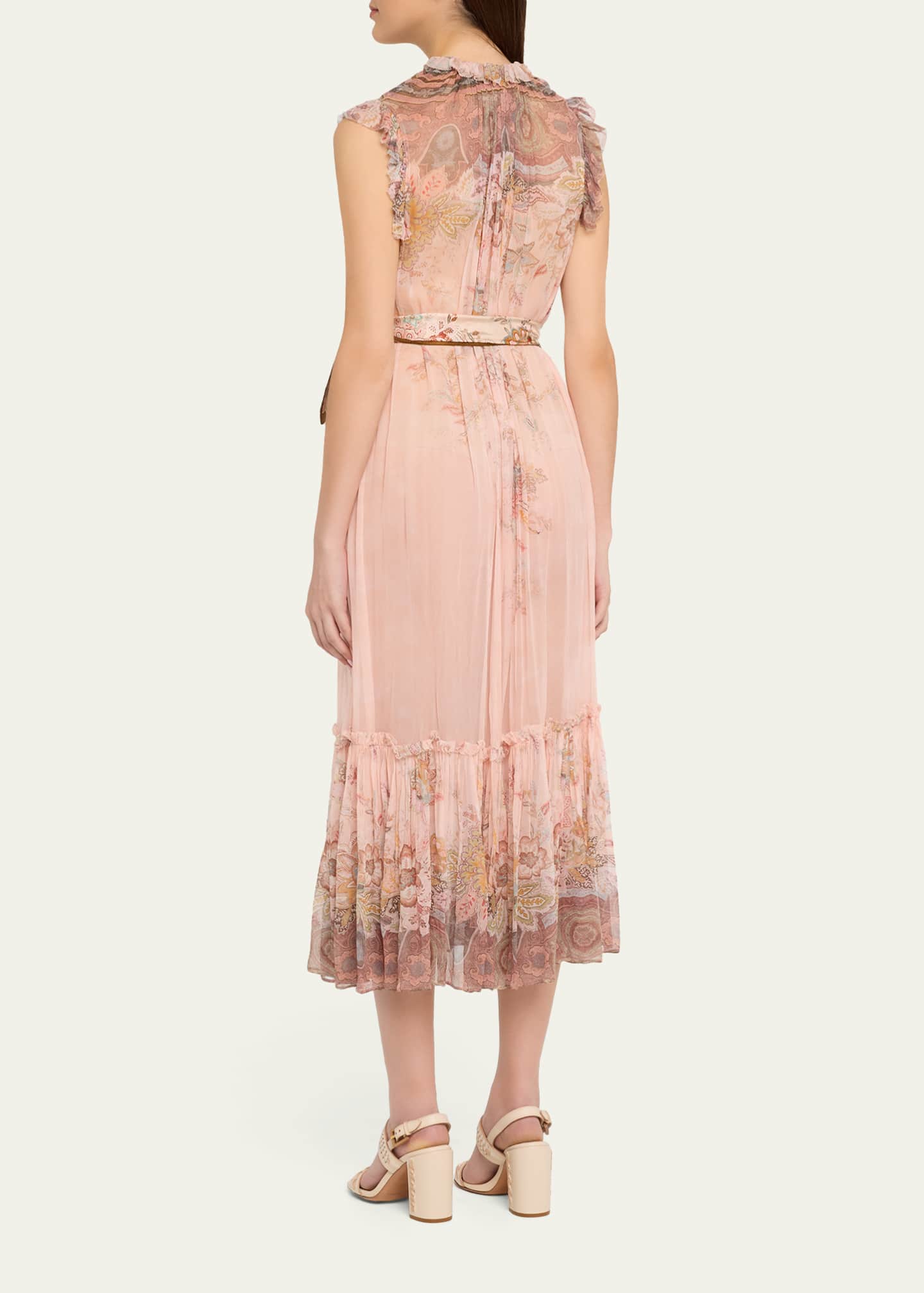 Zimmermann Alchemy Flutter Dress - Pink