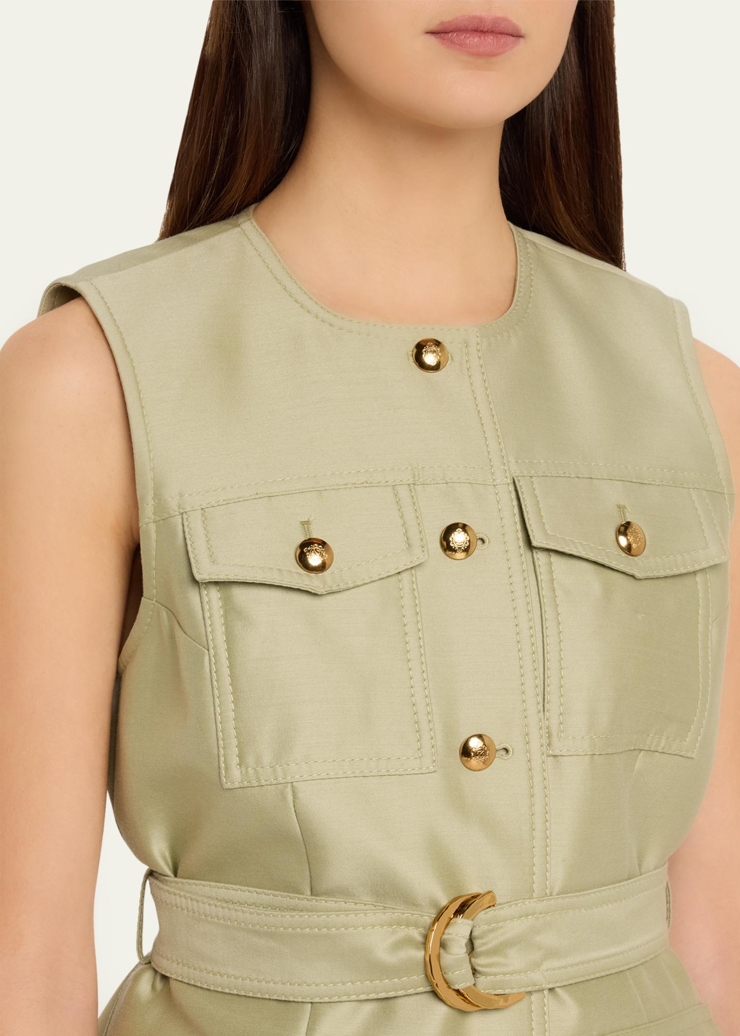 Zimmermann Luna Wool Silk Utility Vest - Bergdorf Goodman