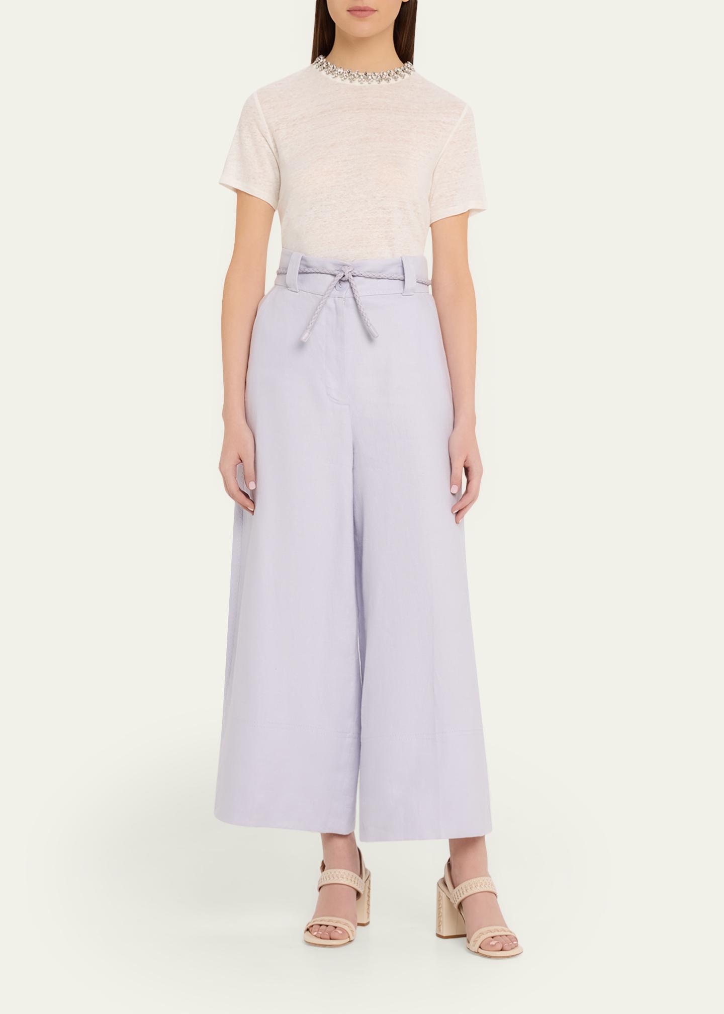 Zimmermann Luna Linen Culotte Pants - Bergdorf Goodman