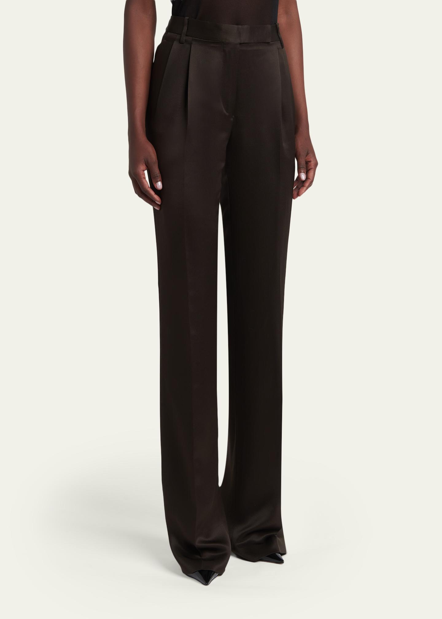 TOM FORD Sharp Grain De Poudre Straight-Leg Trousers - Bergdorf Goodman