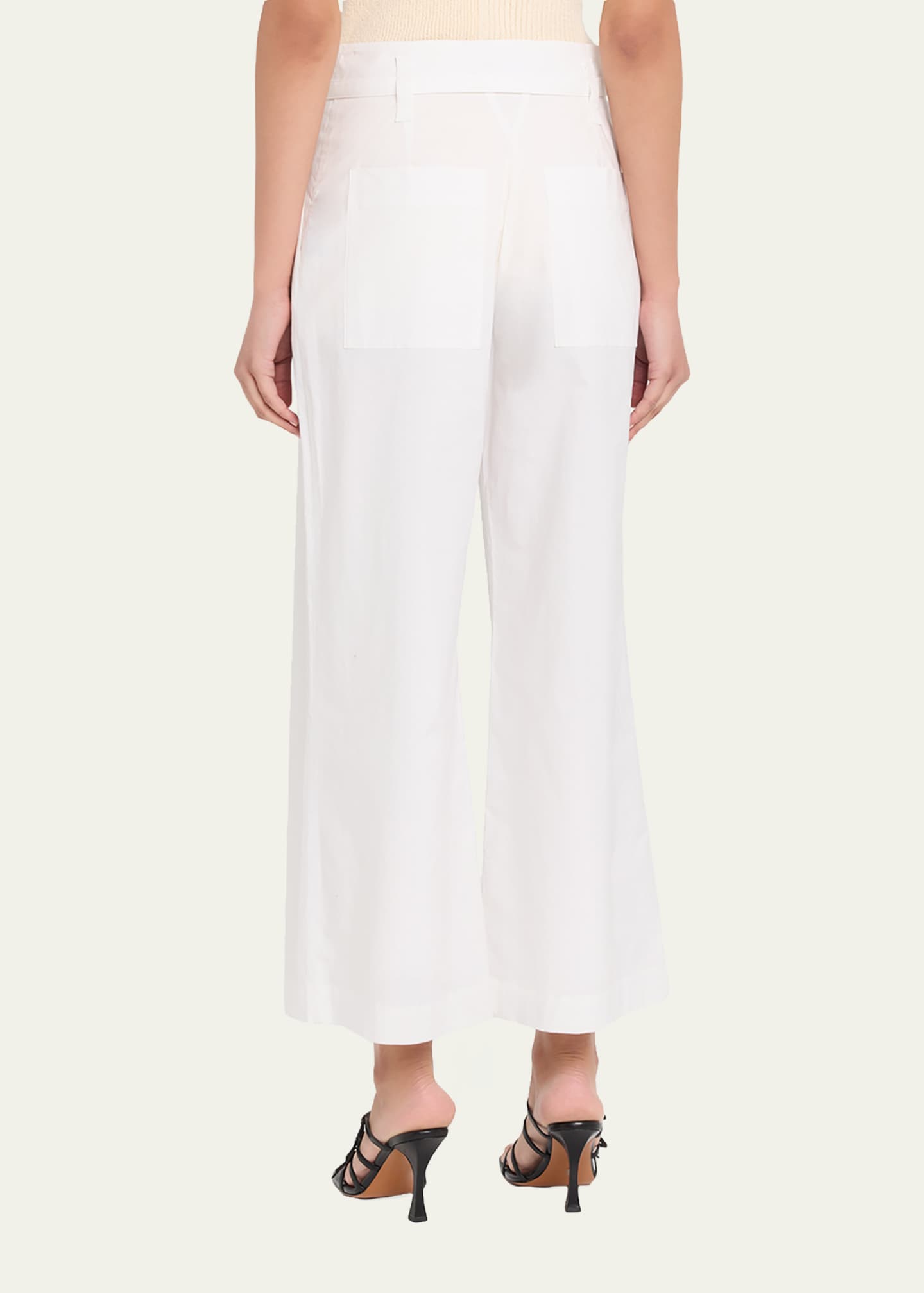 Proenza Schouler White Label Cropped Raver Pants in Poplin
