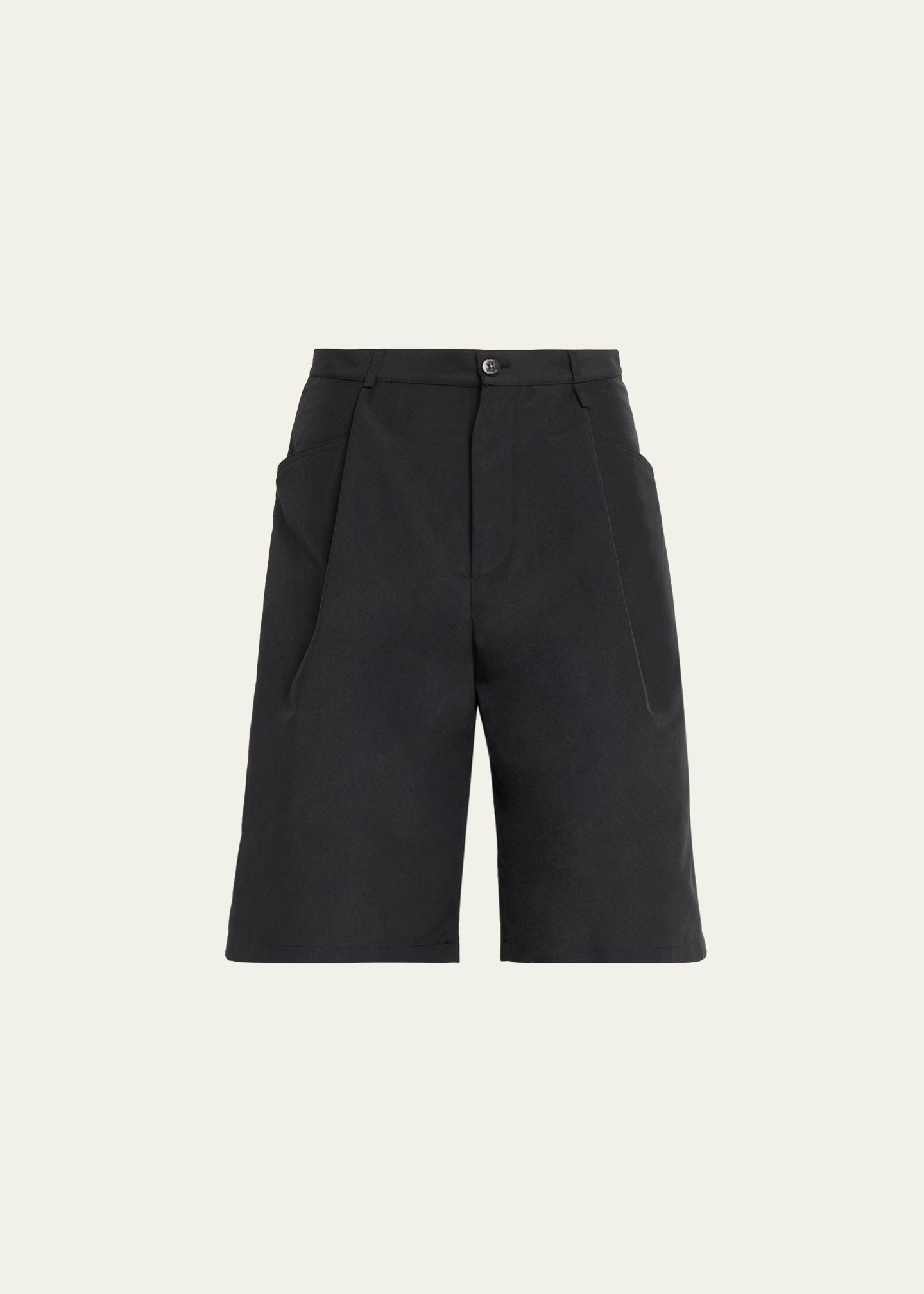 Willy Chavarria Men's Pleated Wide-Leg Shorts - Bergdorf Goodman