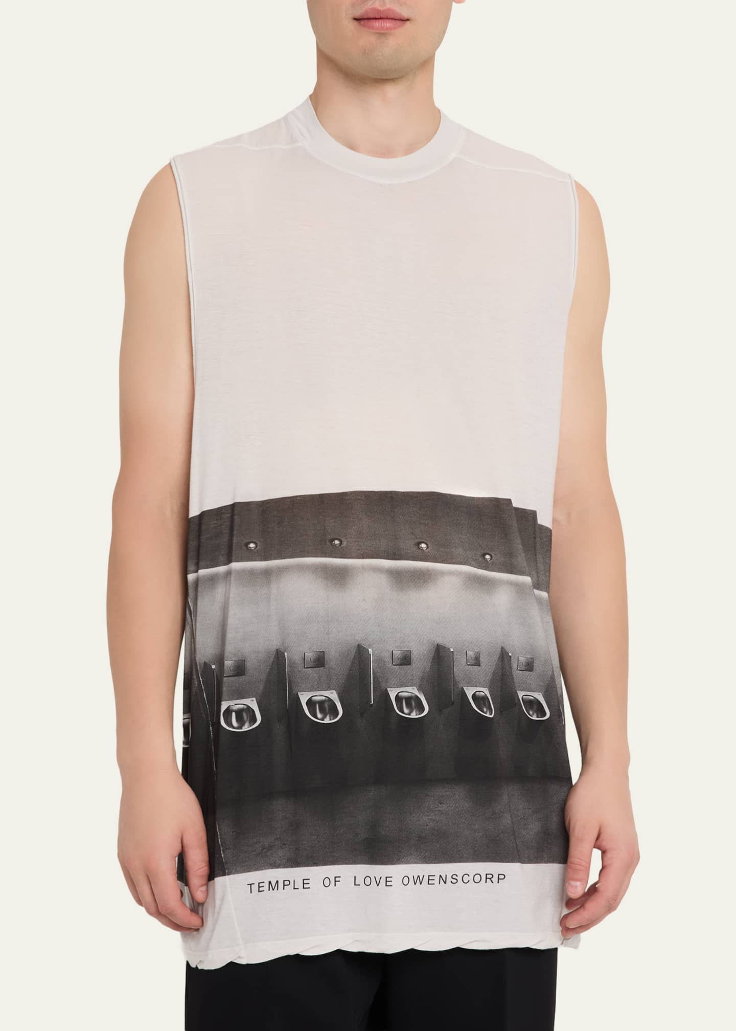 【希少】rick owens archive no sleeve tank Rick Owens Men's Urinal-Print Sleeveless Tank Top - Bergdorf Goodman