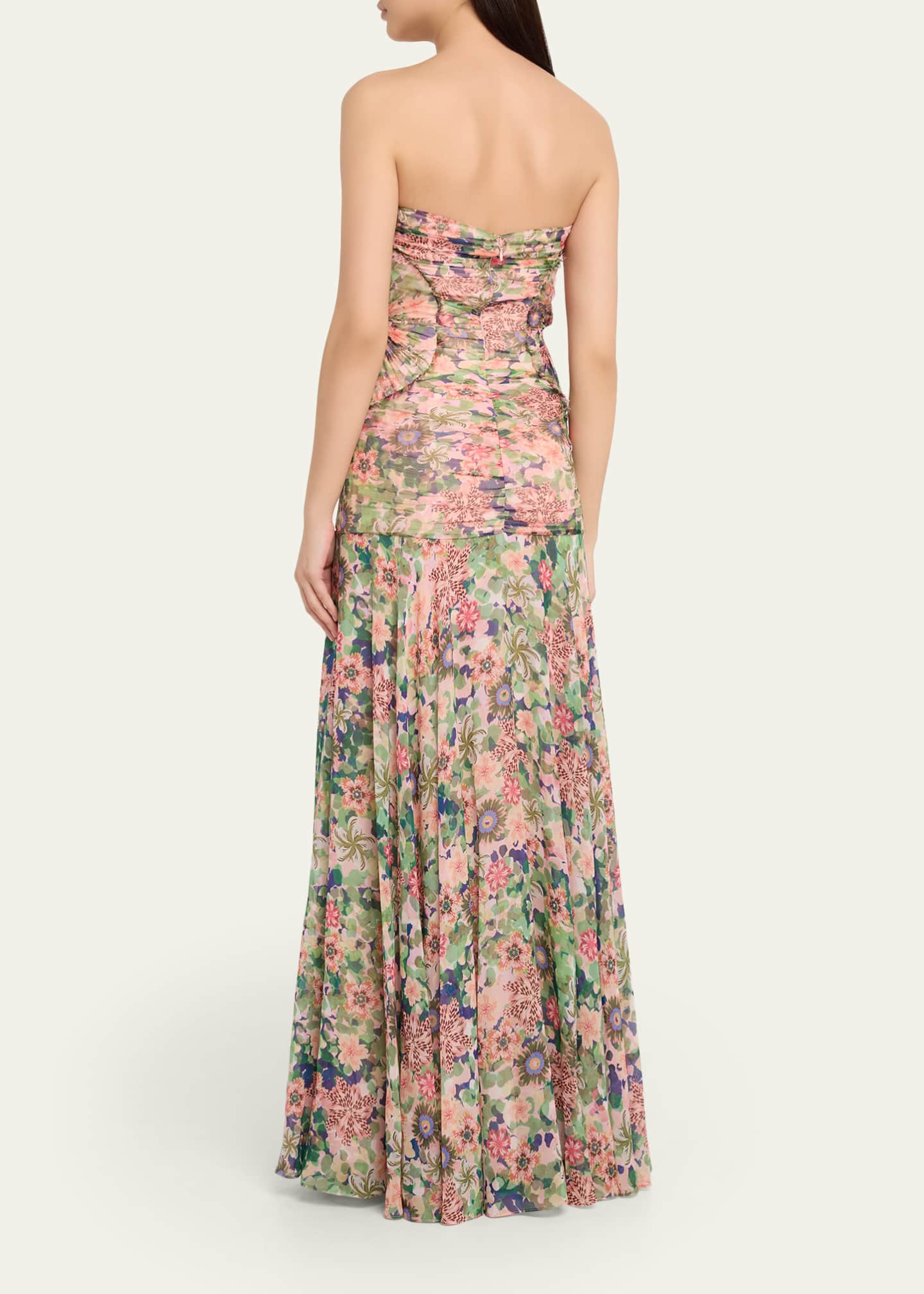 elegant dress party Lace Corset Bodice Dropwaist Gown by Badgley Mischka main image 0