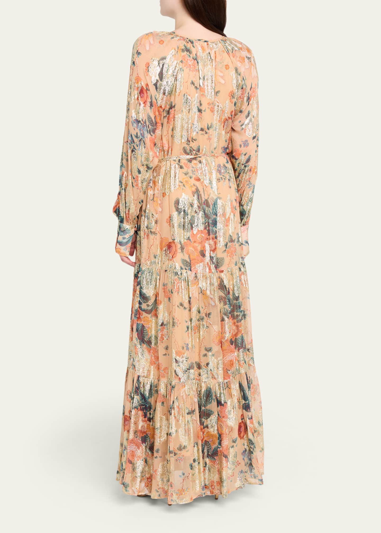 metallic floral print dress Yours London Women's Plus Size White Floral Print Metallic Wrap Dress Size 14