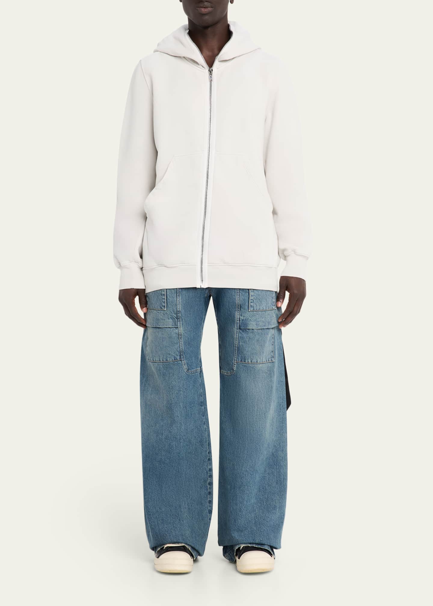 DRKSHDW RICK OWENS Cotton Full-Zip Hoodie - Bergdorf Goodman