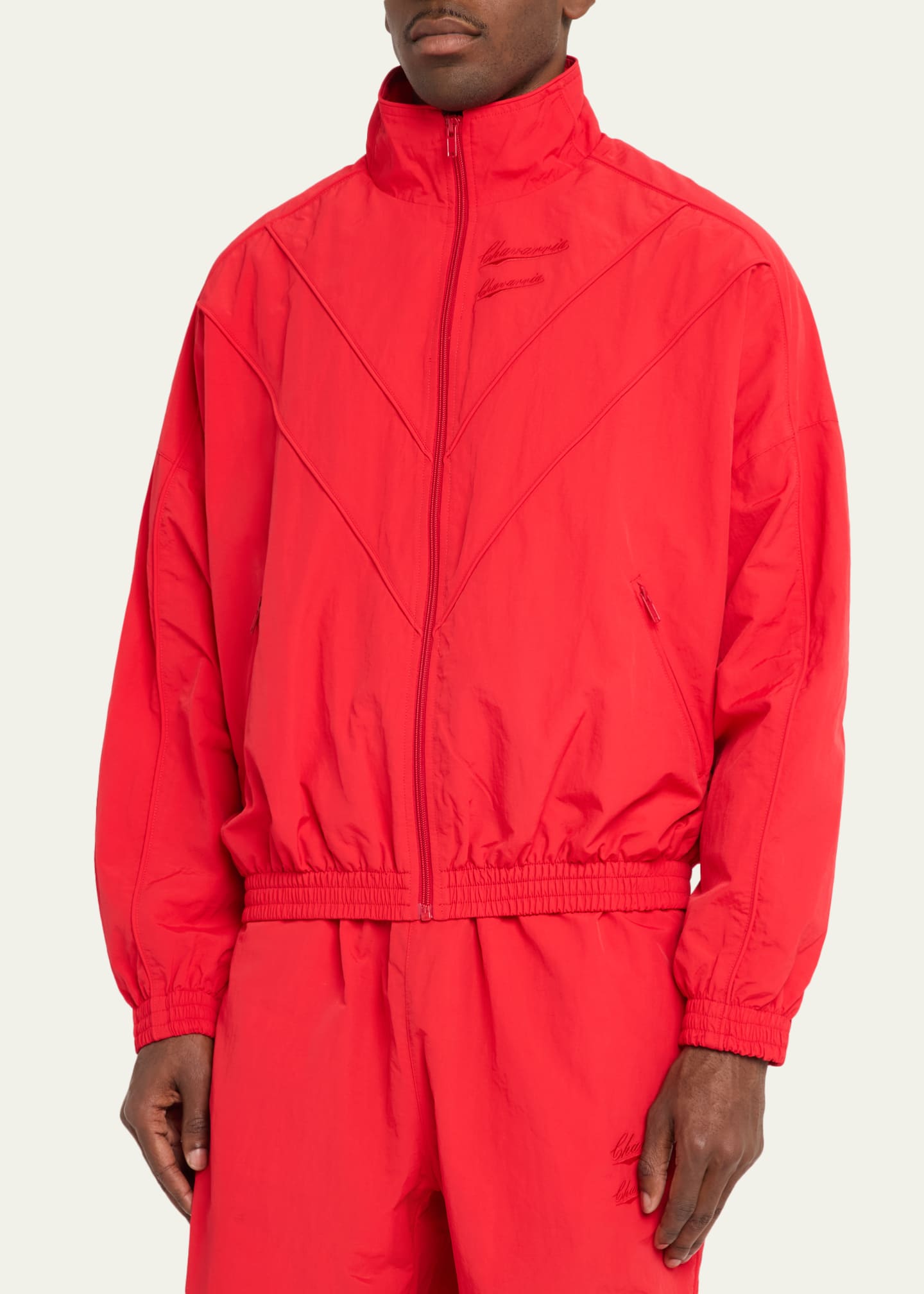 Willy Chavarria Men's Bad Boy Nylon Track Jacket - Bergdorf Goodman