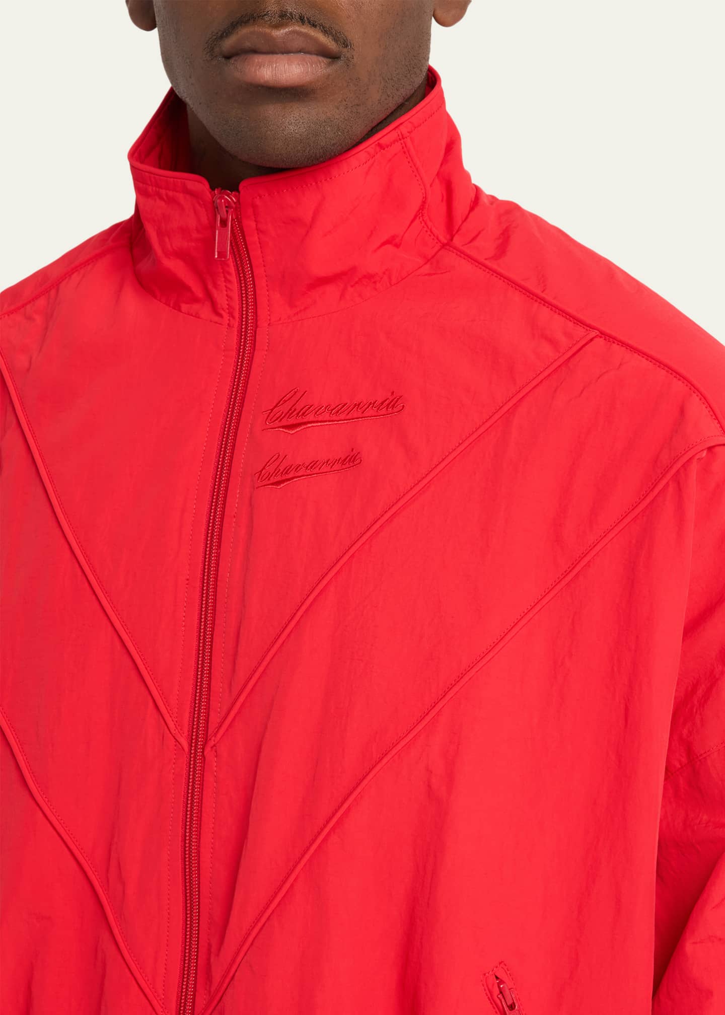 Willy Chavarria Men's Bad Boy Nylon Track Jacket - Bergdorf Goodman