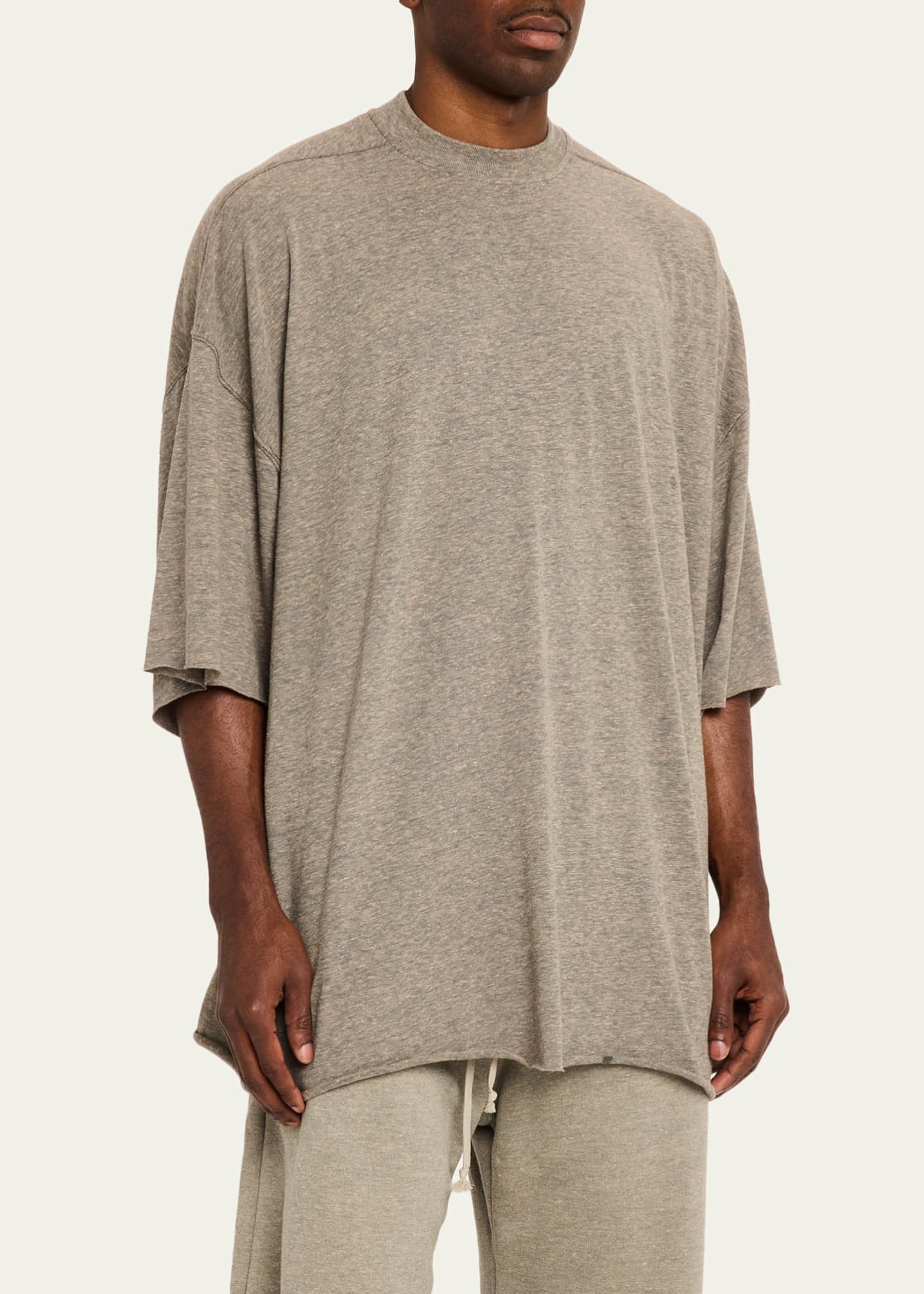 R*K様 RICK OWENS OVERSIZED TEE DRKSHDW RICK OWENS Men's Oversized Raw-Edge Crewneck T-Shirt